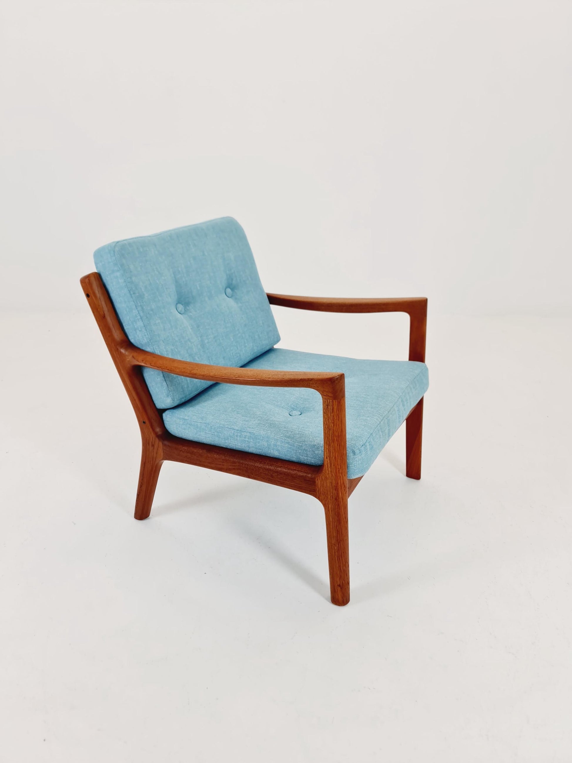 Mid-century Rare Danish teak lounge chair/ Easy chair by Ole Wanscher for Cado France &Son , 1960s
