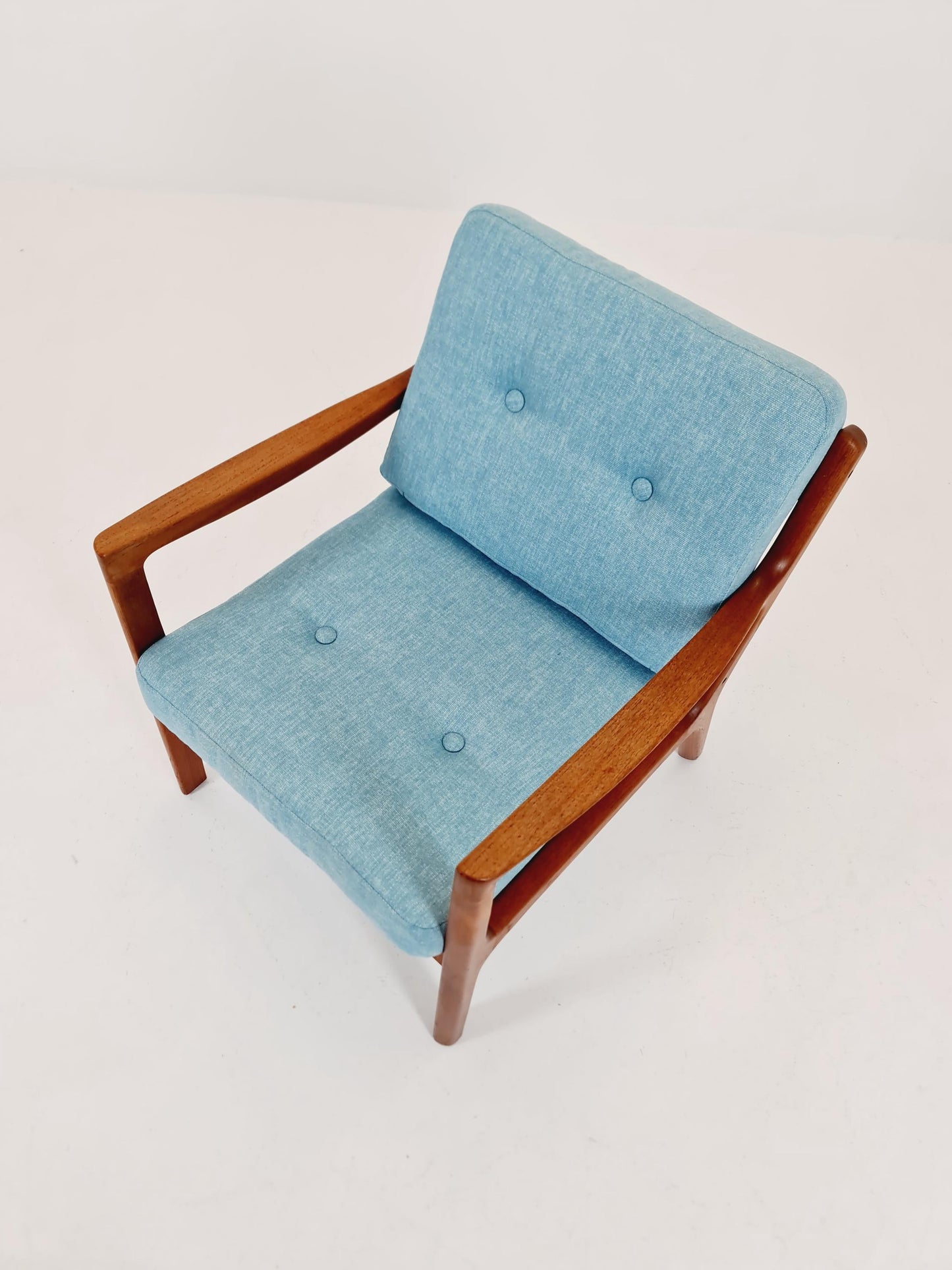 Mid-century Rare Danish teak lounge chair/ Easy chair by Ole Wanscher for Cado France &Son , 1960s