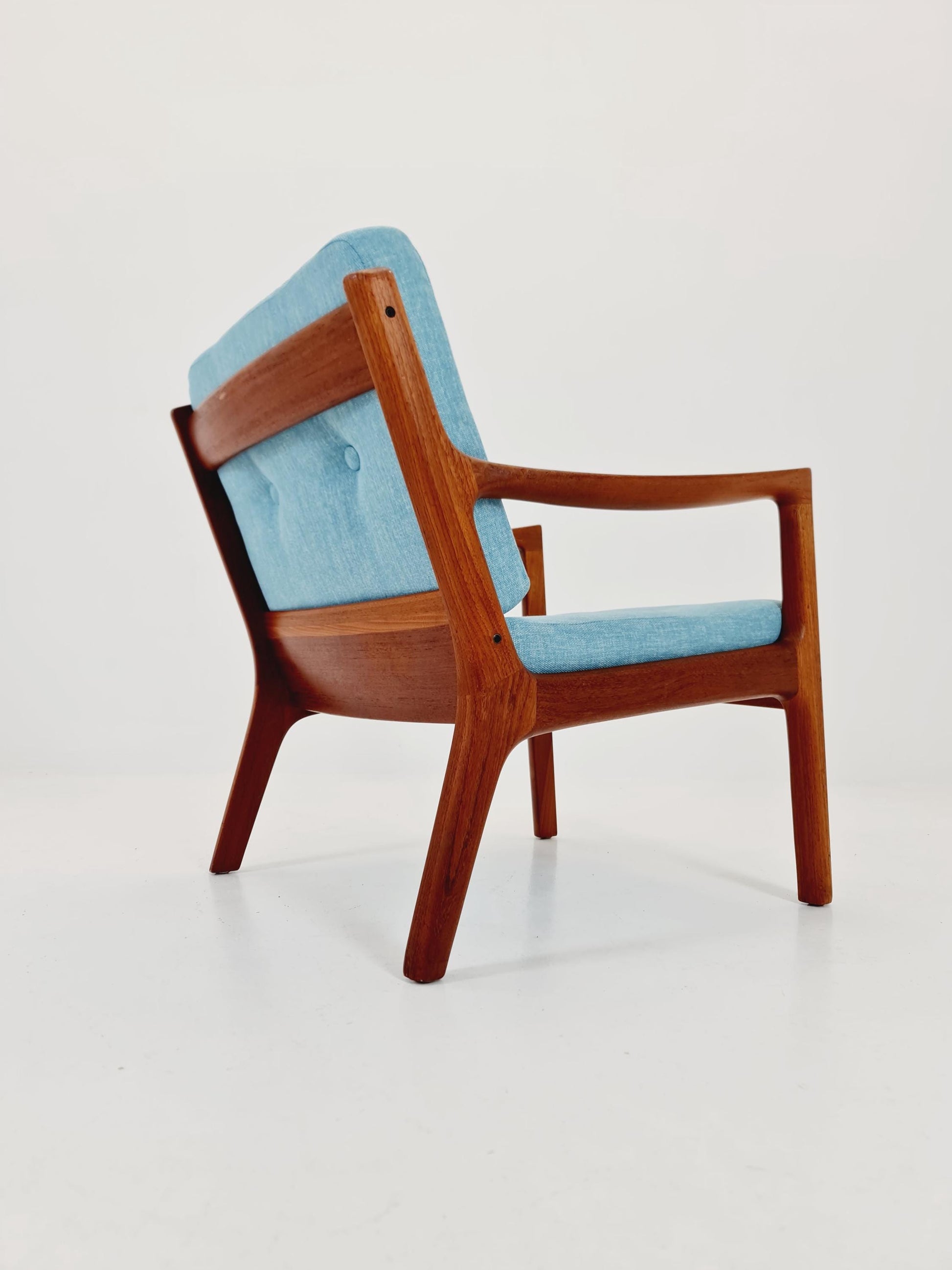 Mid-century Rare Danish teak lounge chair/ Easy chair by Ole Wanscher for Cado France &Son , 1960s
