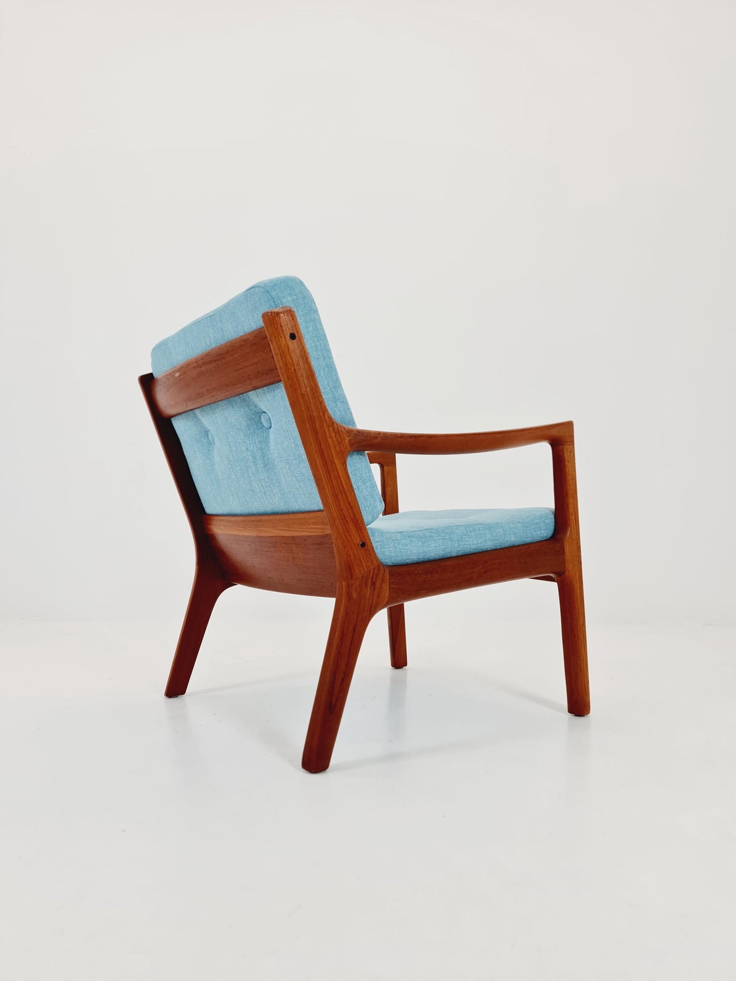 Mid-century Rare Danish teak lounge chair/ Easy chair by Ole Wanscher for Cado France &Son , 1960s