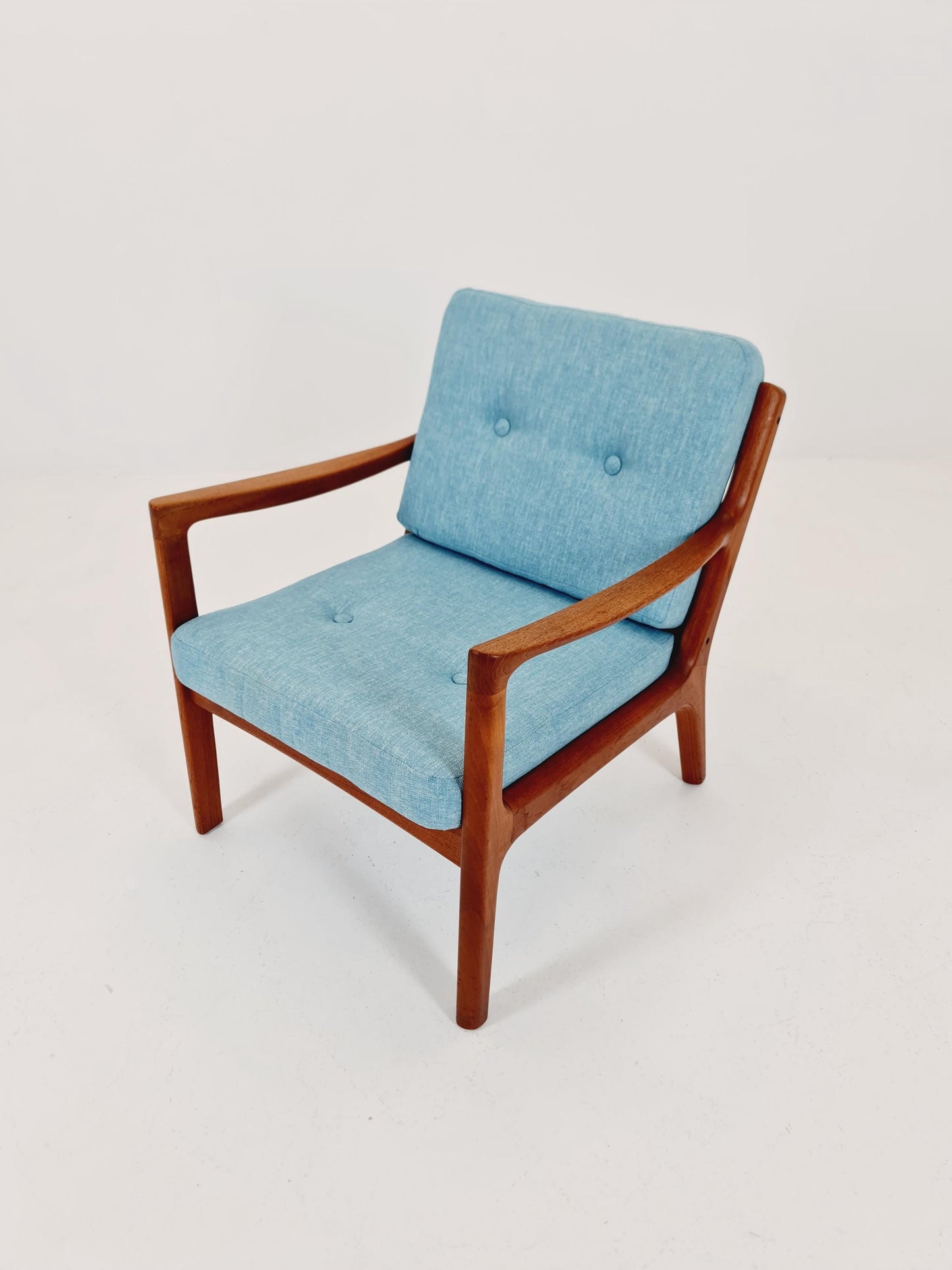 Mid-century Rare Danish teak lounge chair/ Easy chair by Ole Wanscher for Cado France &Son , 1960s