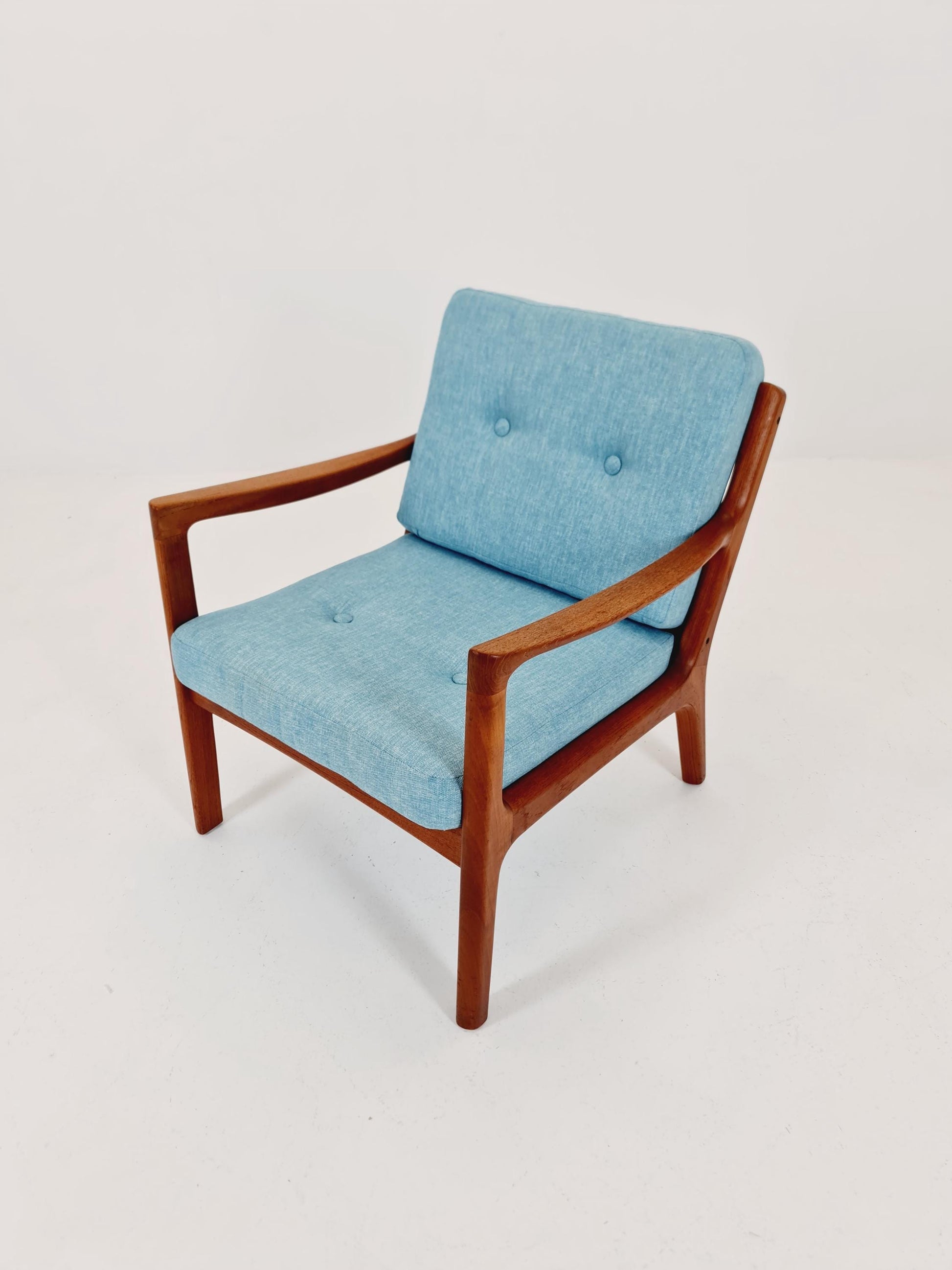 Mid-century Rare Danish teak lounge chair/ Easy chair by Ole Wanscher for Cado France &Son , 1960s