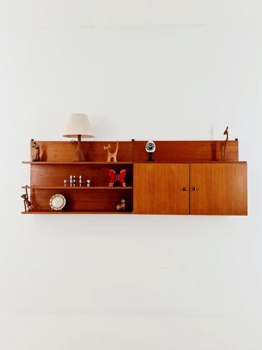 German shelf-system by Mustring West Germany Teak , 1950s