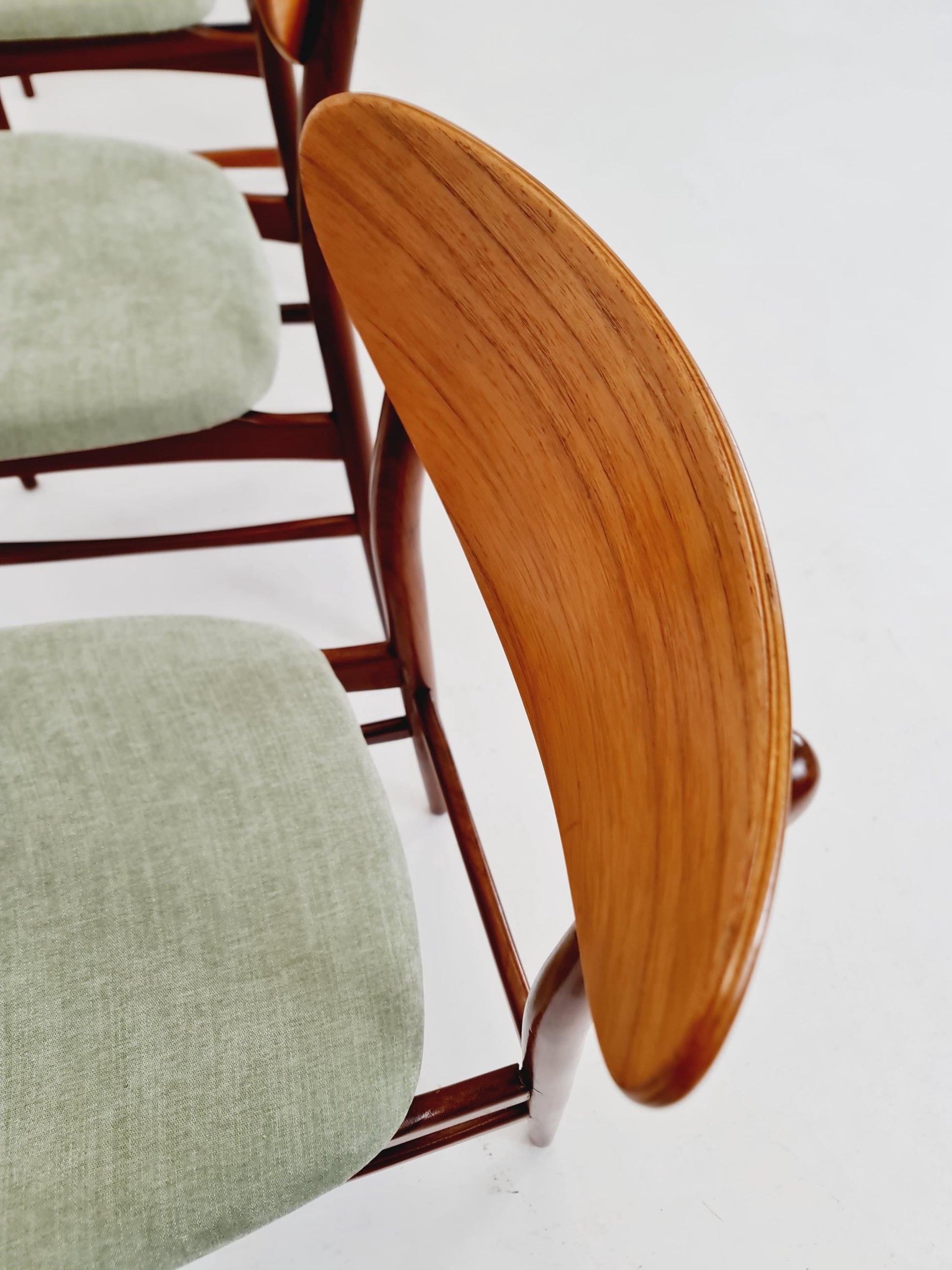 Vintage Danish solid teak dining Chairs By Lübke Germany , 1960s, Set of 4