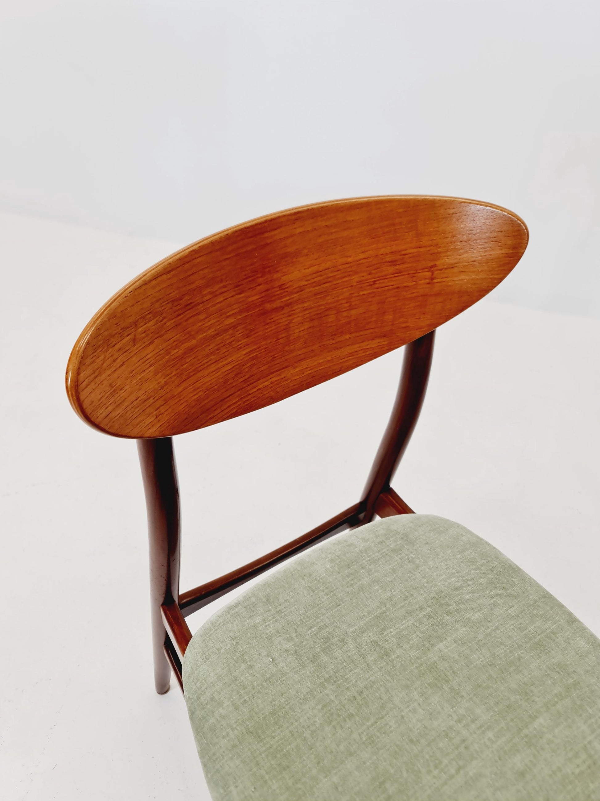 Vintage Danish solid teak dining Chairs By Lübke Germany , 1960s, Set of 4