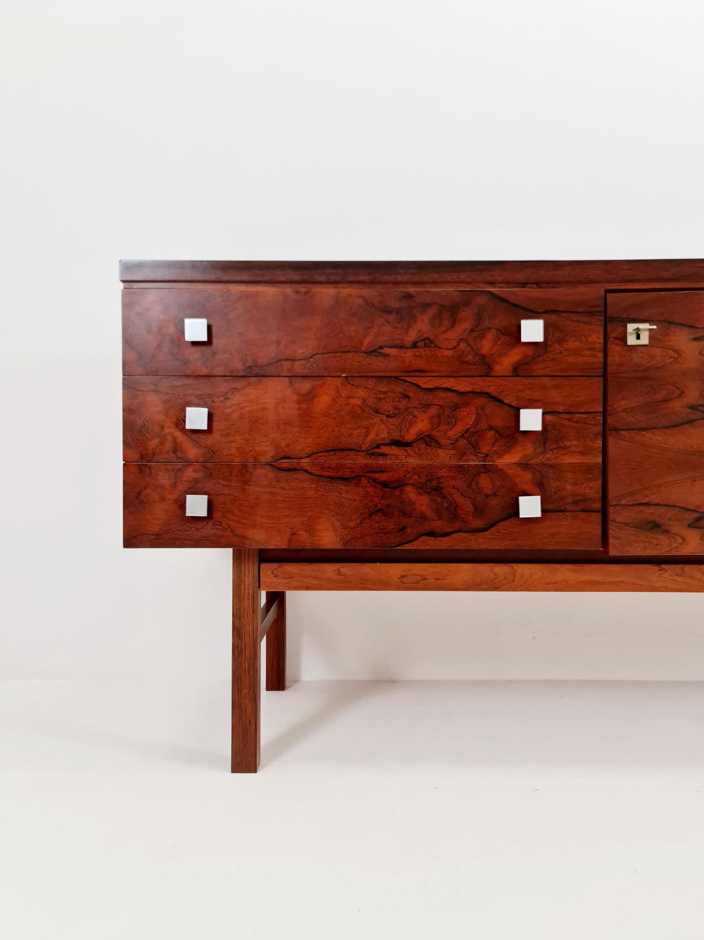 Rare Mid Century Modern German Rosewwod Sideboard, 1960s