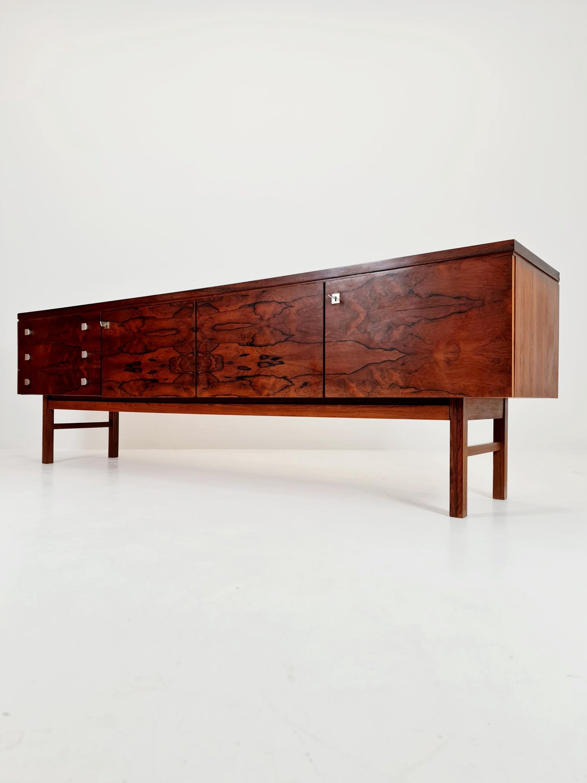 Rare Mid Century Modern German Rosewwod Sideboard, 1960s
