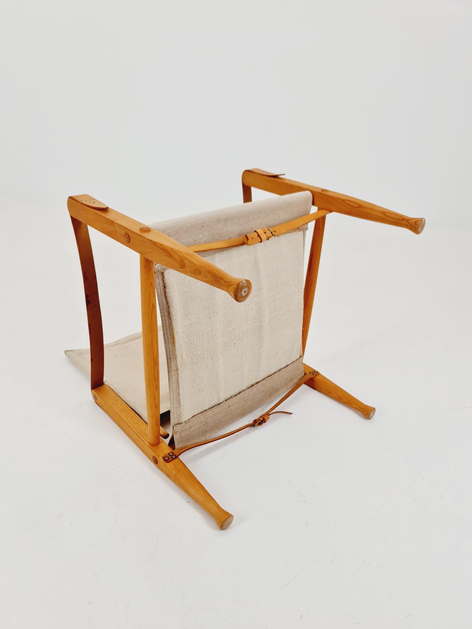 Rare Mid-Century Safari Chair by Rud Rasmussen Denmark 1970s