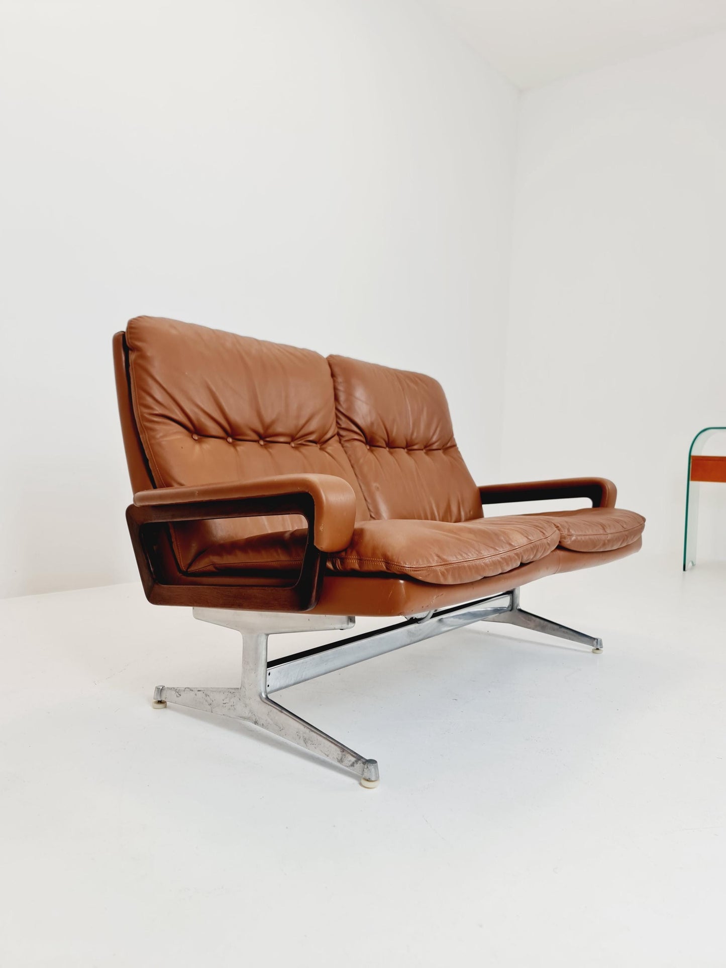 Midcentury sofa King by Andre Vanenbrouck for strässle Switzerland ,1970s