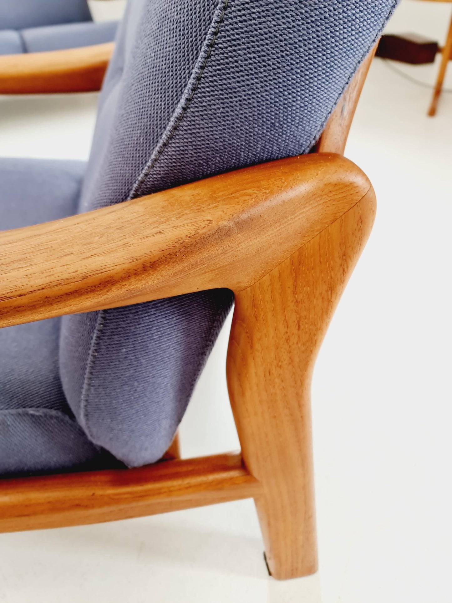Mid century teak easy lounge chairs by Arne Wahl Iversen for Komfort , 1960s set of 2