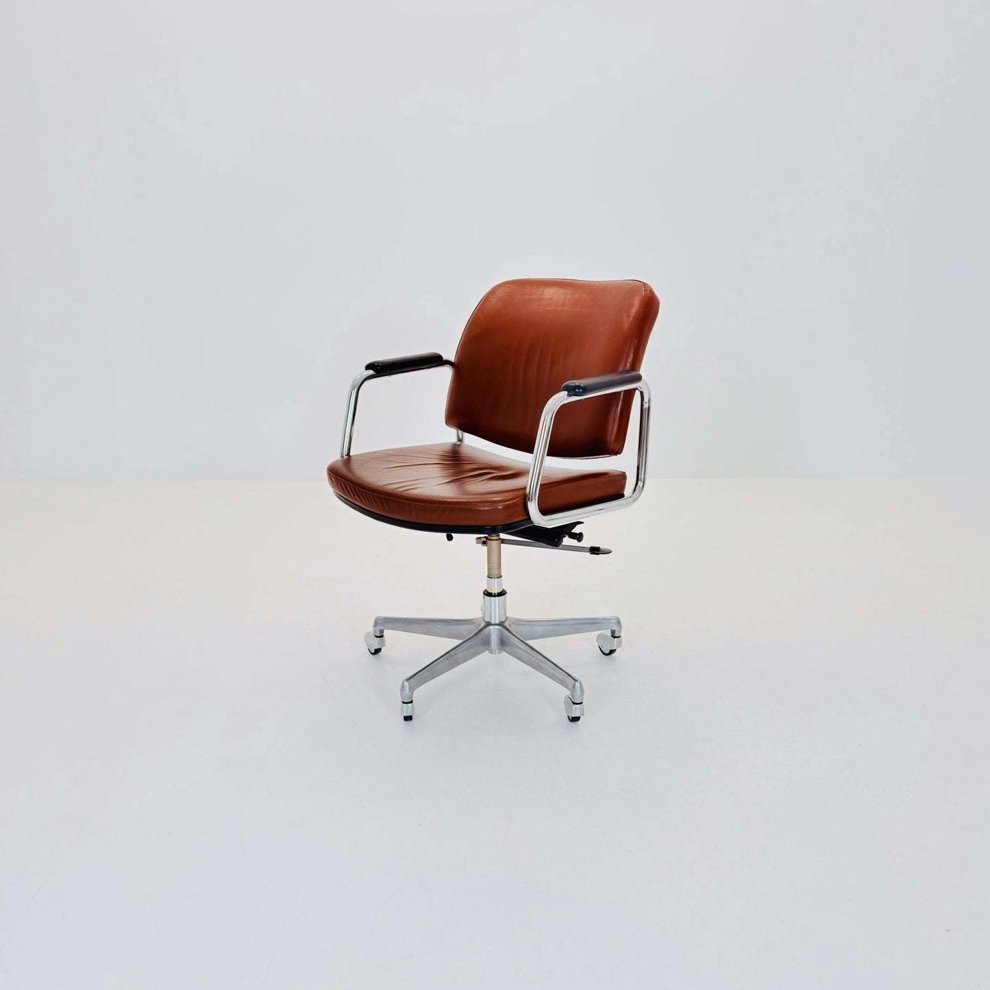 Mid-Century Italian office armchair attributed to Ico Parisi for MIM Roma Italy 1980s