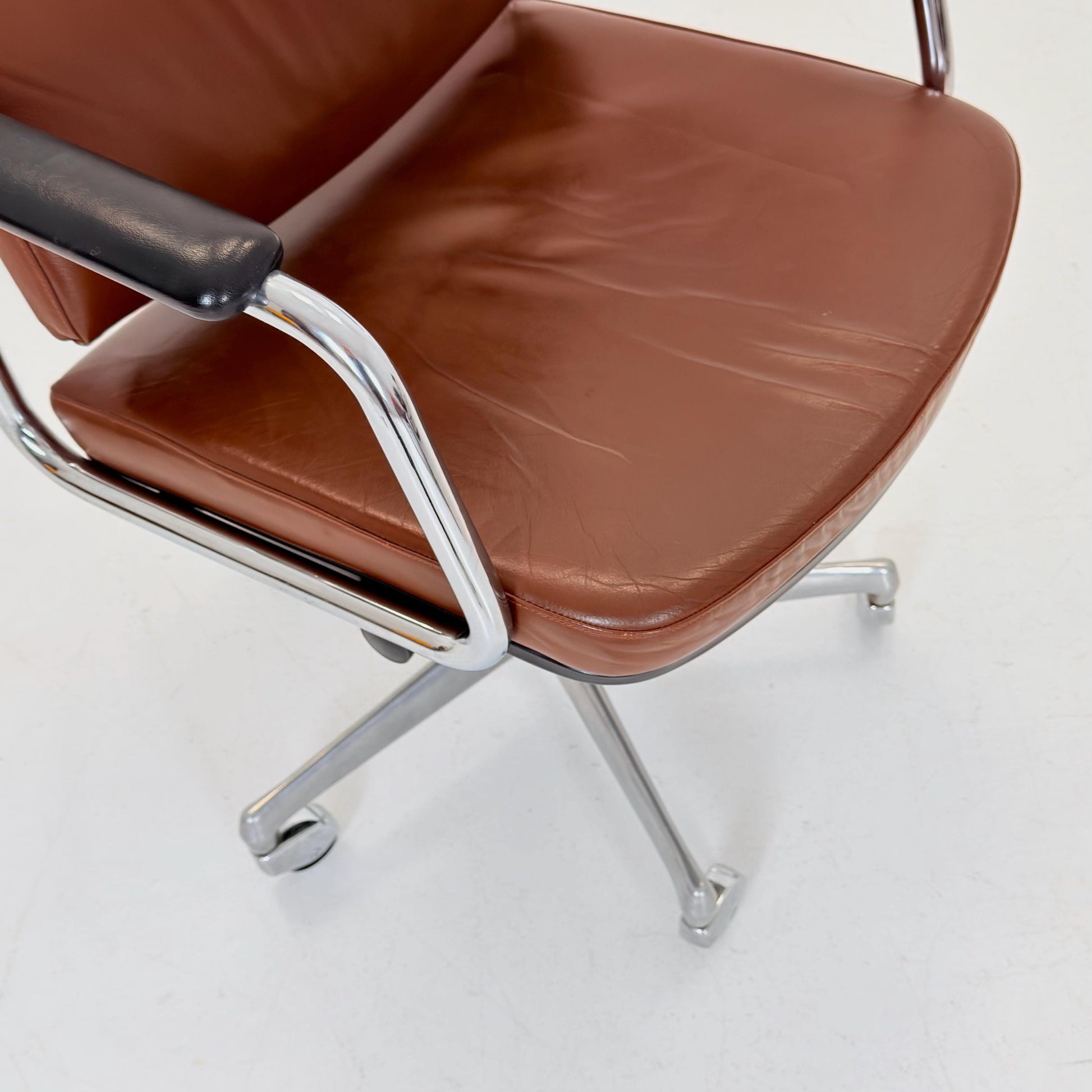 Mid-Century Italian office armchair attributed to Ico Parisi for MIM Roma Italy 1980s