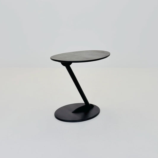 Mid century Modern Ellipse Black Side Table – Germany, 1980s