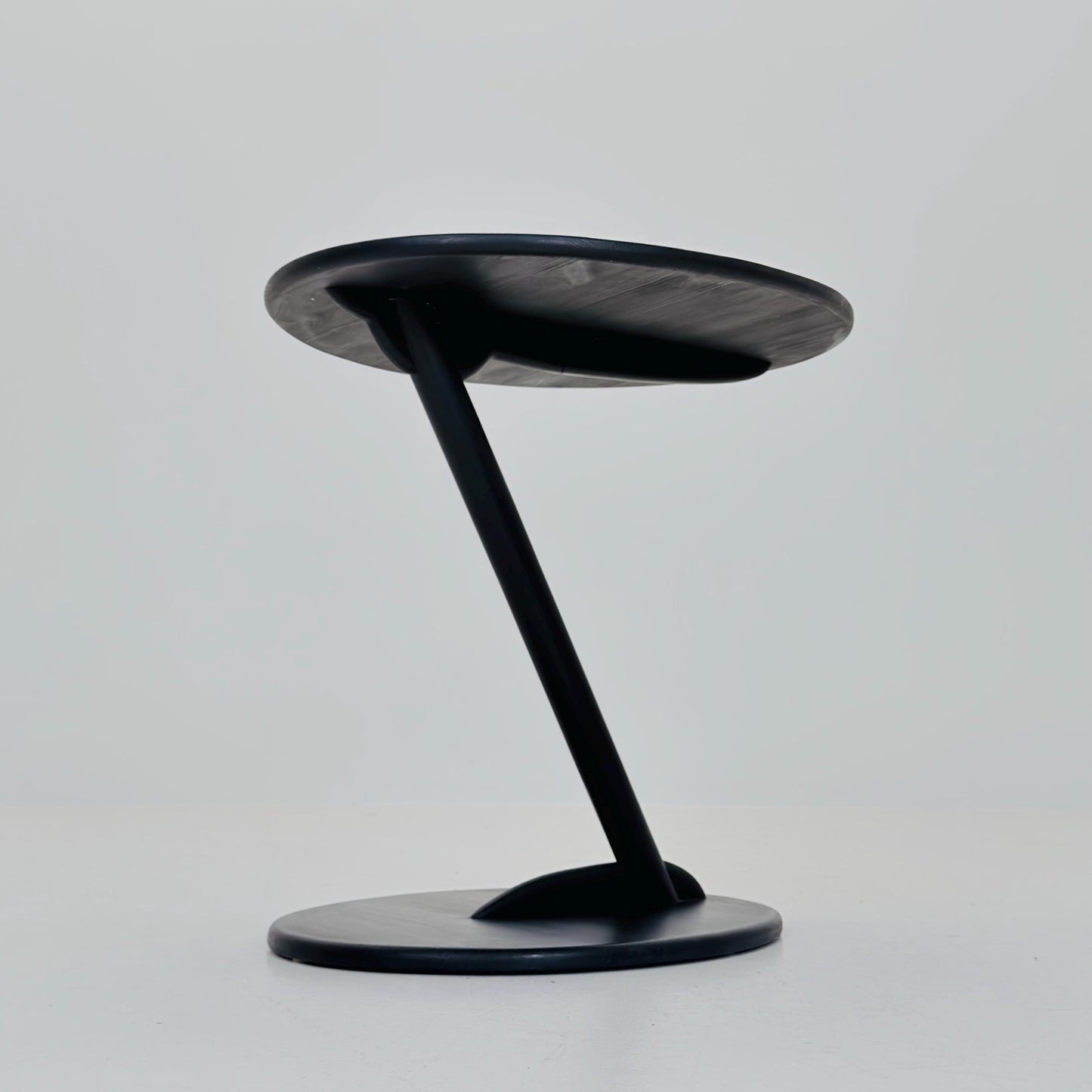 Mid century Modern Ellipse Black Side Table – Germany, 1980s