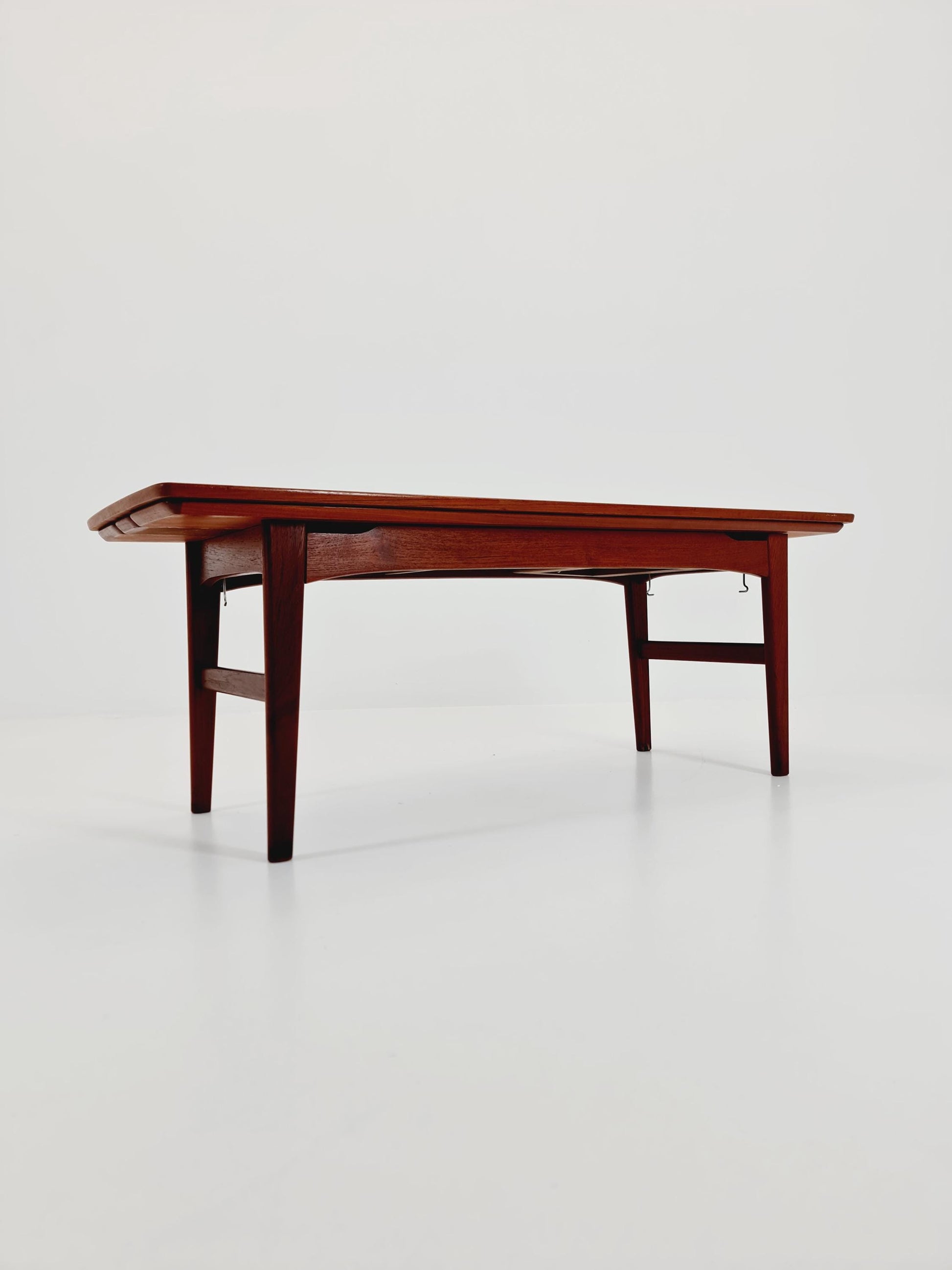 Danish Teak Coffee Table /Dining Table Elvator by Niles Bach for Randers , 1960s