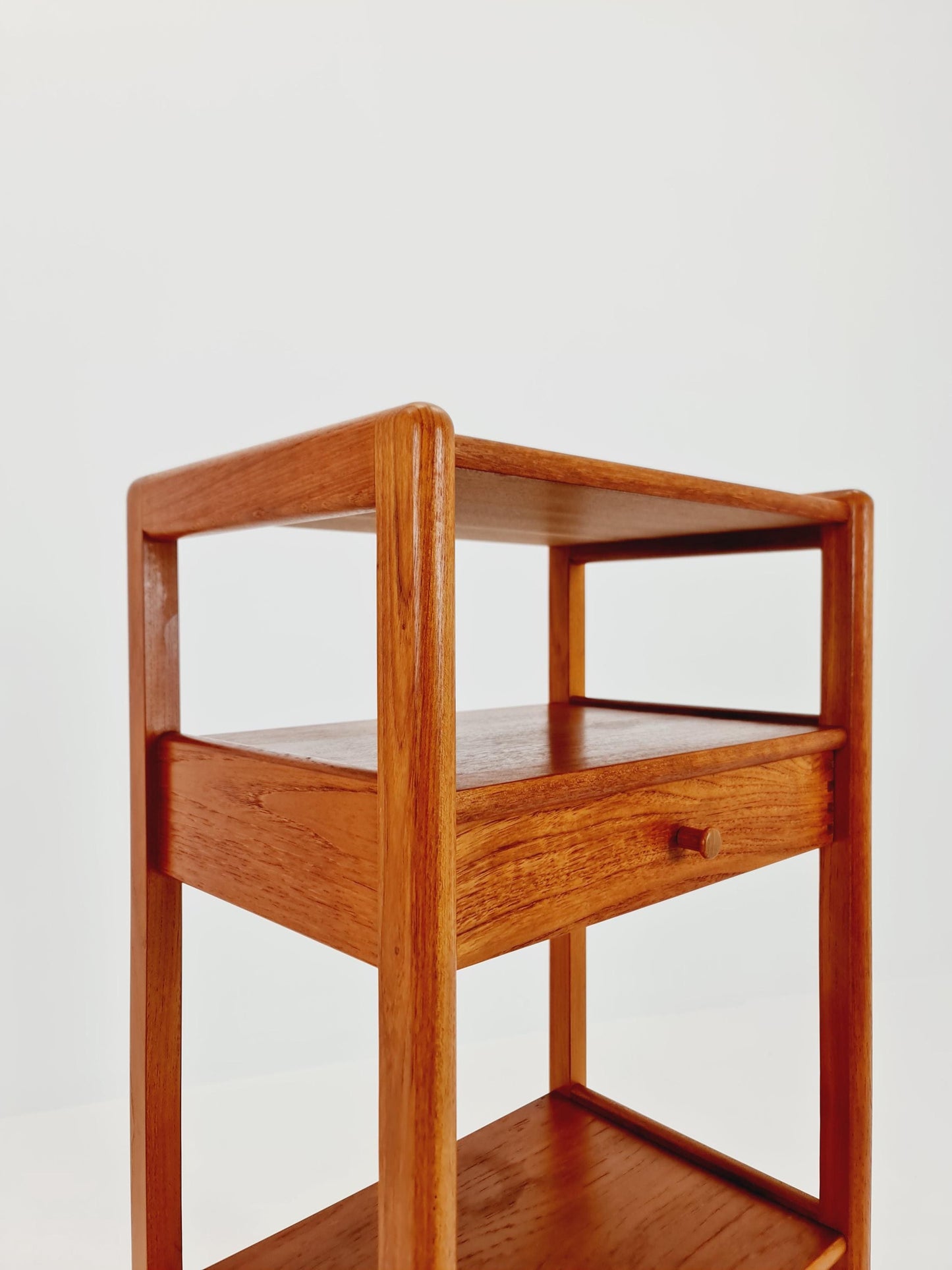 Danish freestanding solid teak vintage bookshelf / book case teak by Aksel Kjersgaard , 1970s