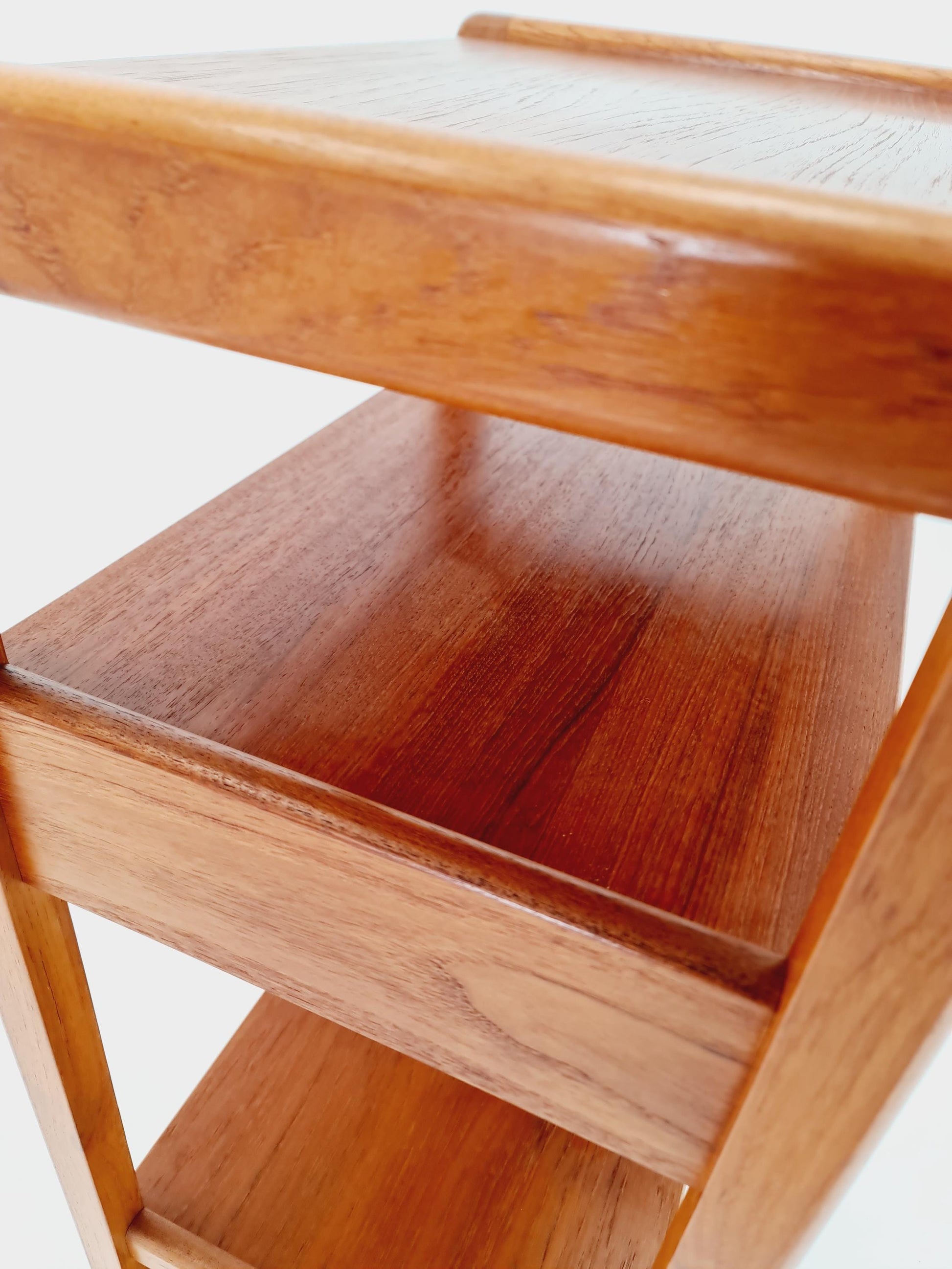 Danish freestanding solid teak vintage bookshelf / book case teak by Aksel Kjersgaard , 1970s