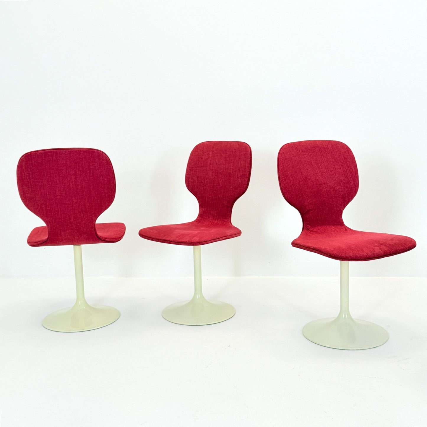 Set of 6 Mid Century Space Age tulip Dining Chairs by Lüsch – 1970s Germany