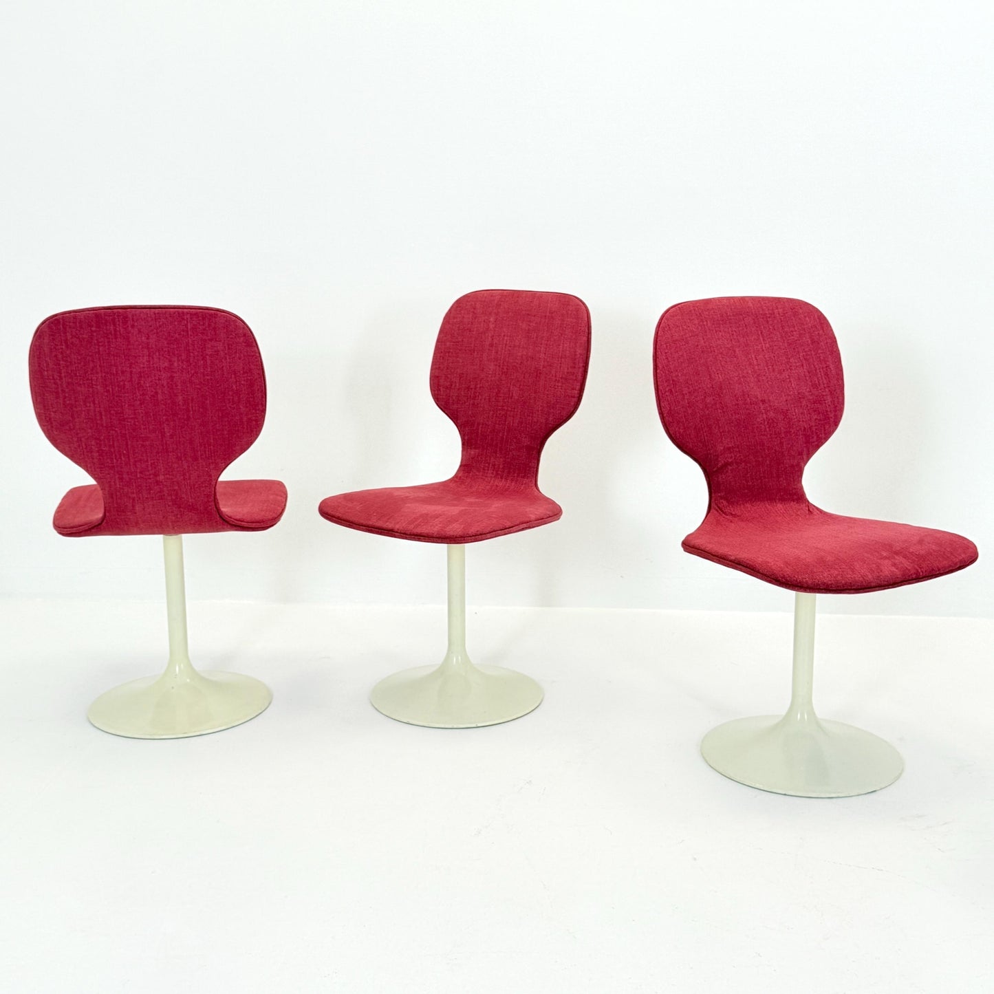 Set of 6 Mid Century Space Age tulip Dining Chairs by Lüsch – 1970s Germany