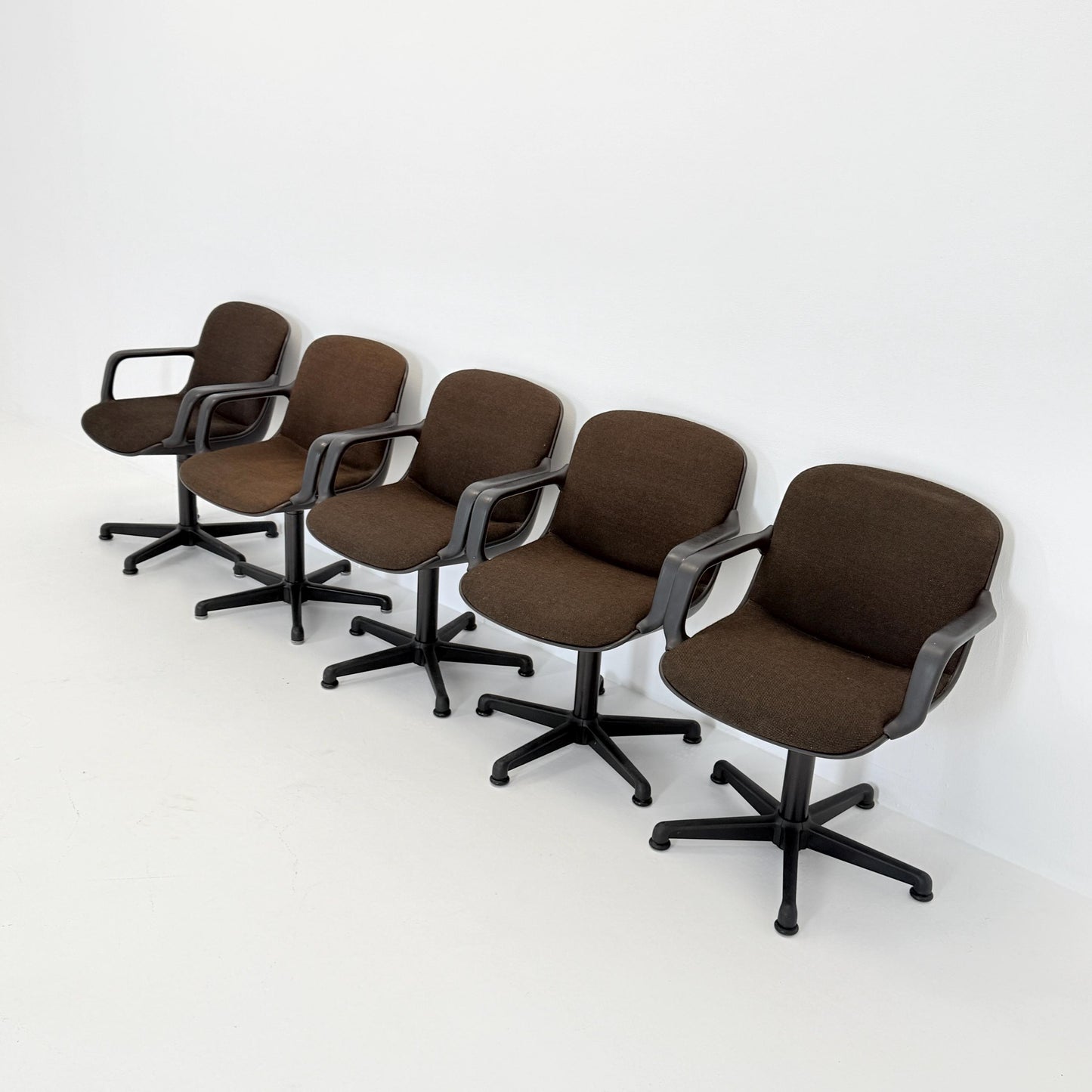 1 of 5 Mid-Century Modern, Desk - Office Chair – by Charles Pollock for Comforto Germany 1970s