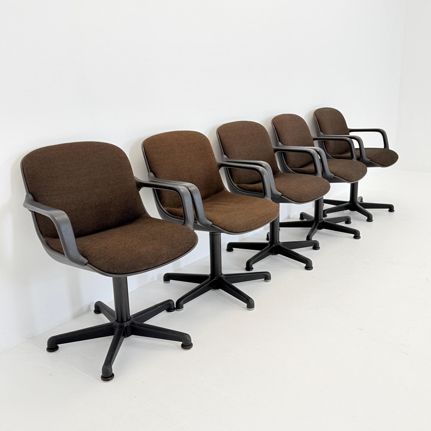 1 of 5 Mid-Century Modern, Desk - Office Chair – by Charles Pollock for Comforto Germany 1970s