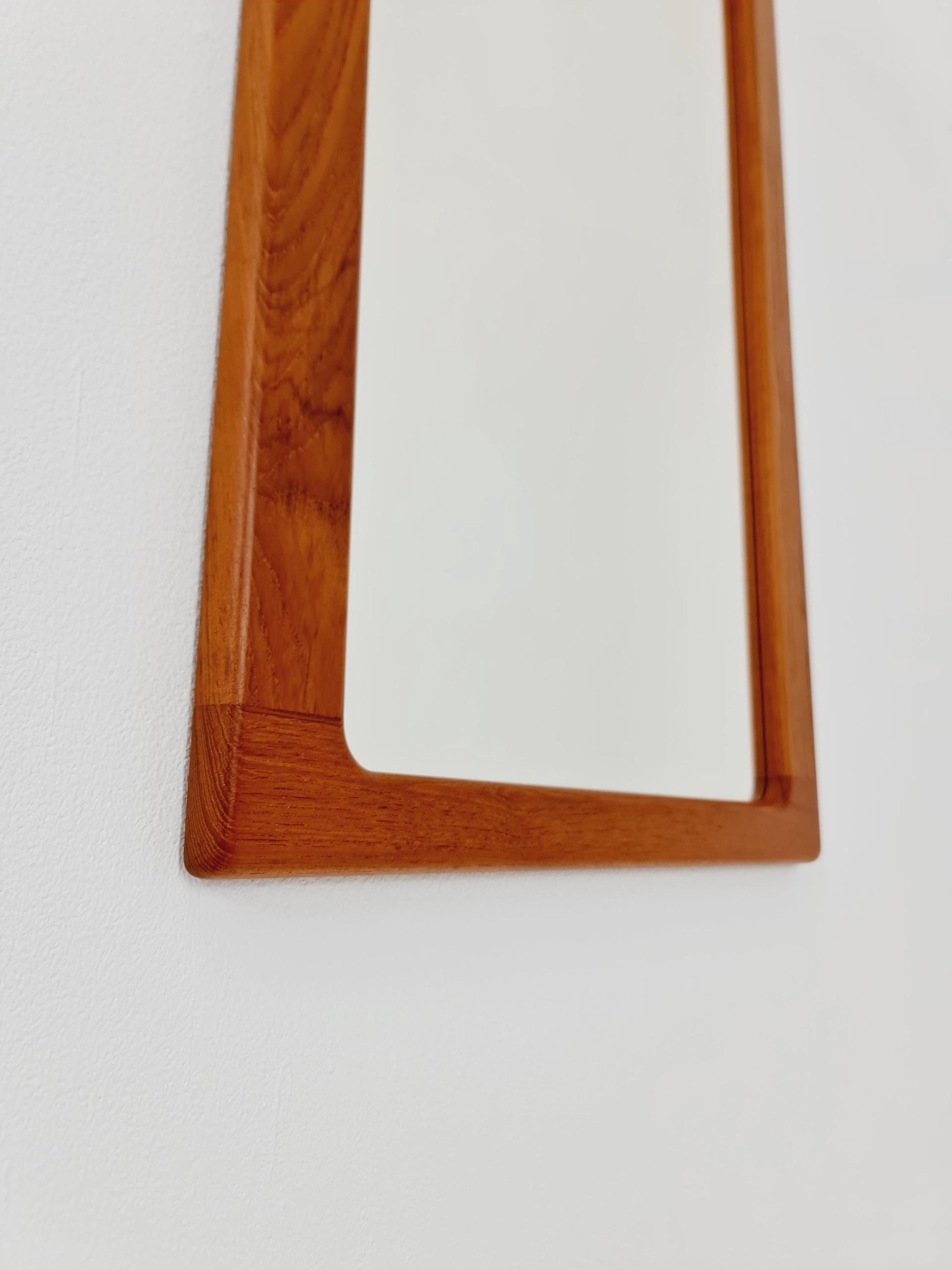 Mid century Danish Wardarobe Set with Mirror By Silkborg Møbelfabrik, teak wall coat rack 1960s