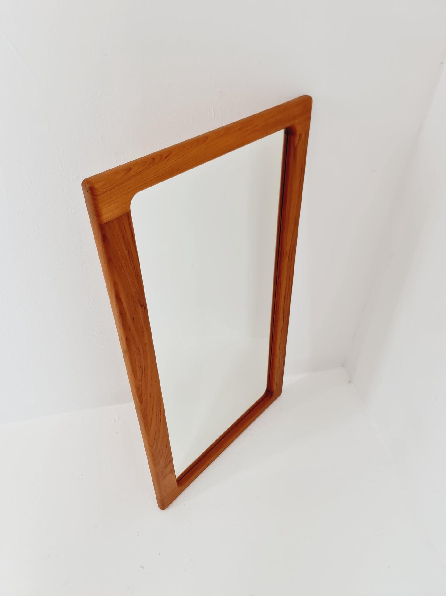 Mid century Danish Wardarobe Set with Mirror By Silkborg Møbelfabrik, teak wall coat rack 1960s