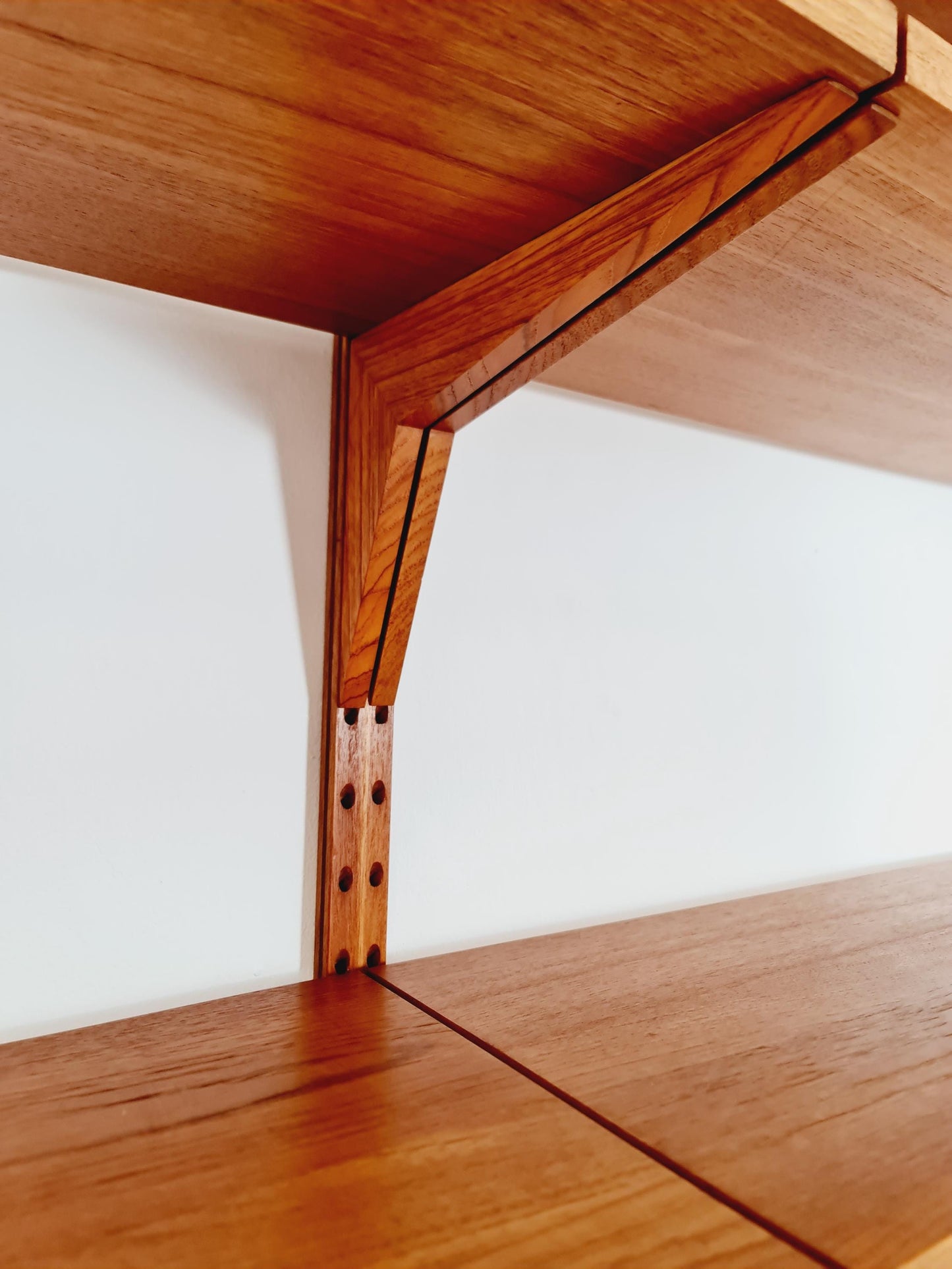 Mid century Danish Teak Wall Unit with cabinet /Desk and vitrine by Poul Cadovius for Royal,Denmark, 1960s