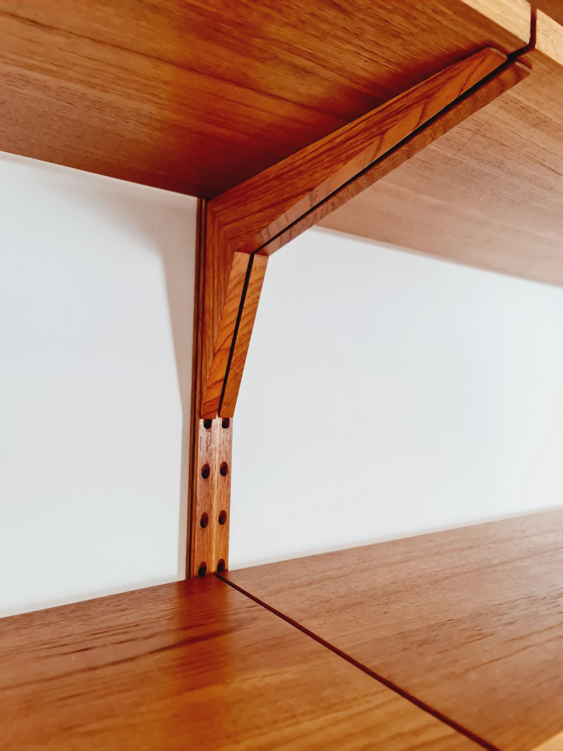 Mid century Danish Teak Wall Unit with cabinet /Desk and vitrine by Poul Cadovius for Royal,Denmark, 1960s