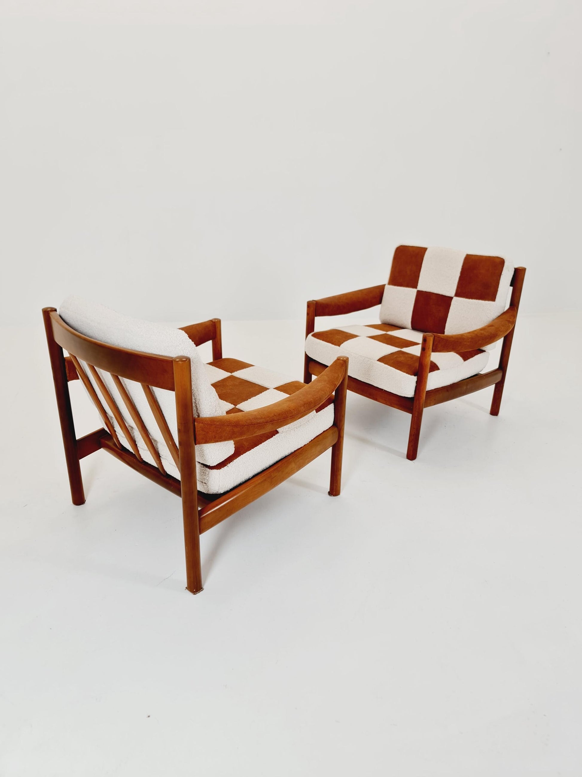 Rare Midcentury German Set of club lounge chair , 1950s