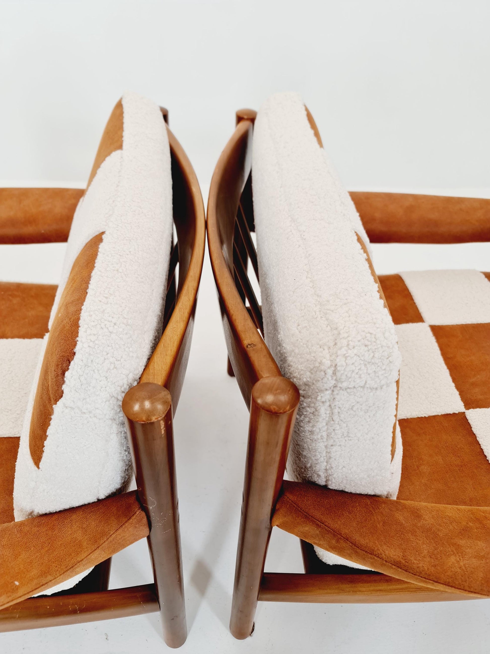 Rare Midcentury German Set of club lounge chair , 1950s