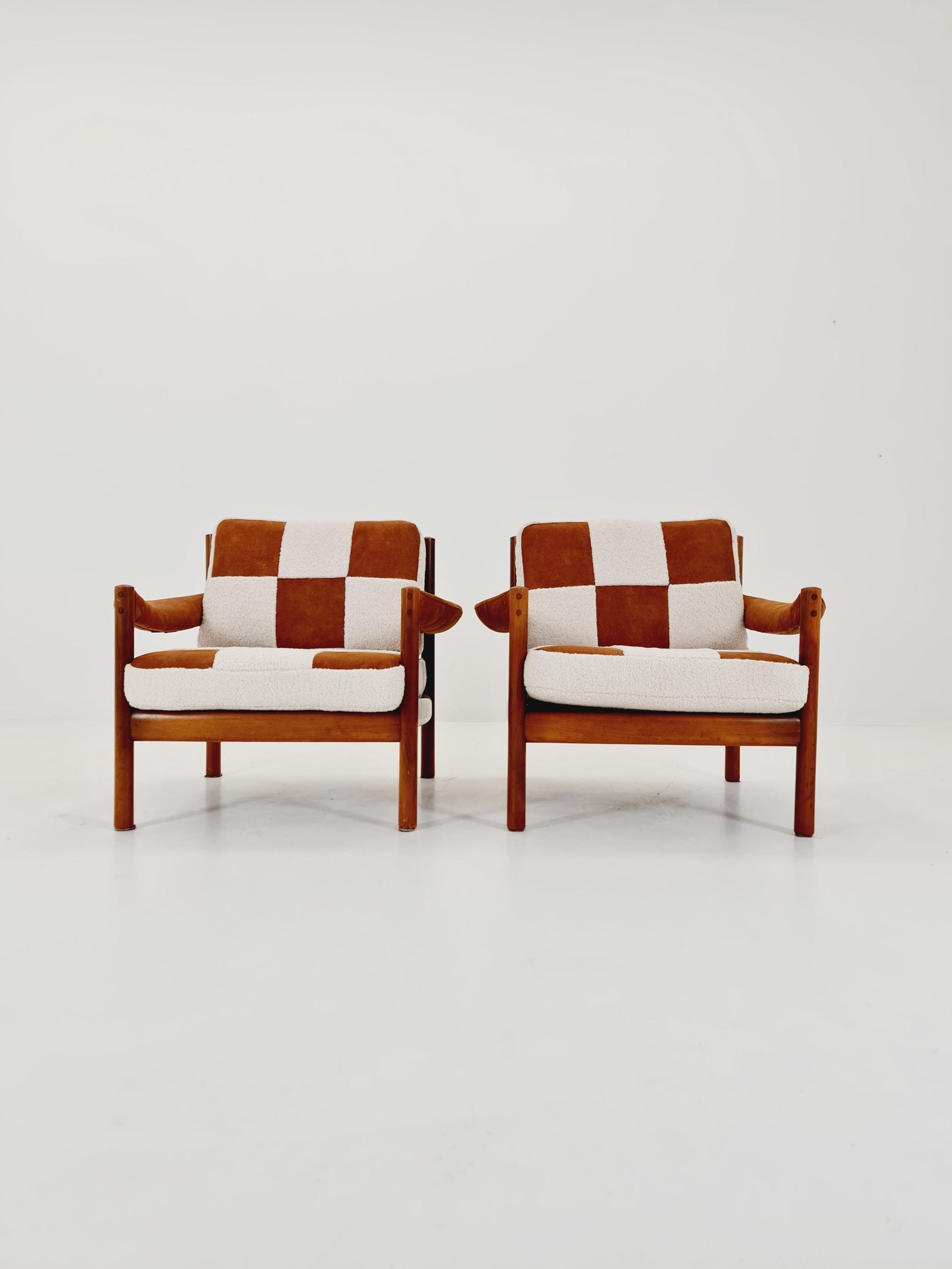 Rare Midcentury German Set of club lounge chair , 1950s