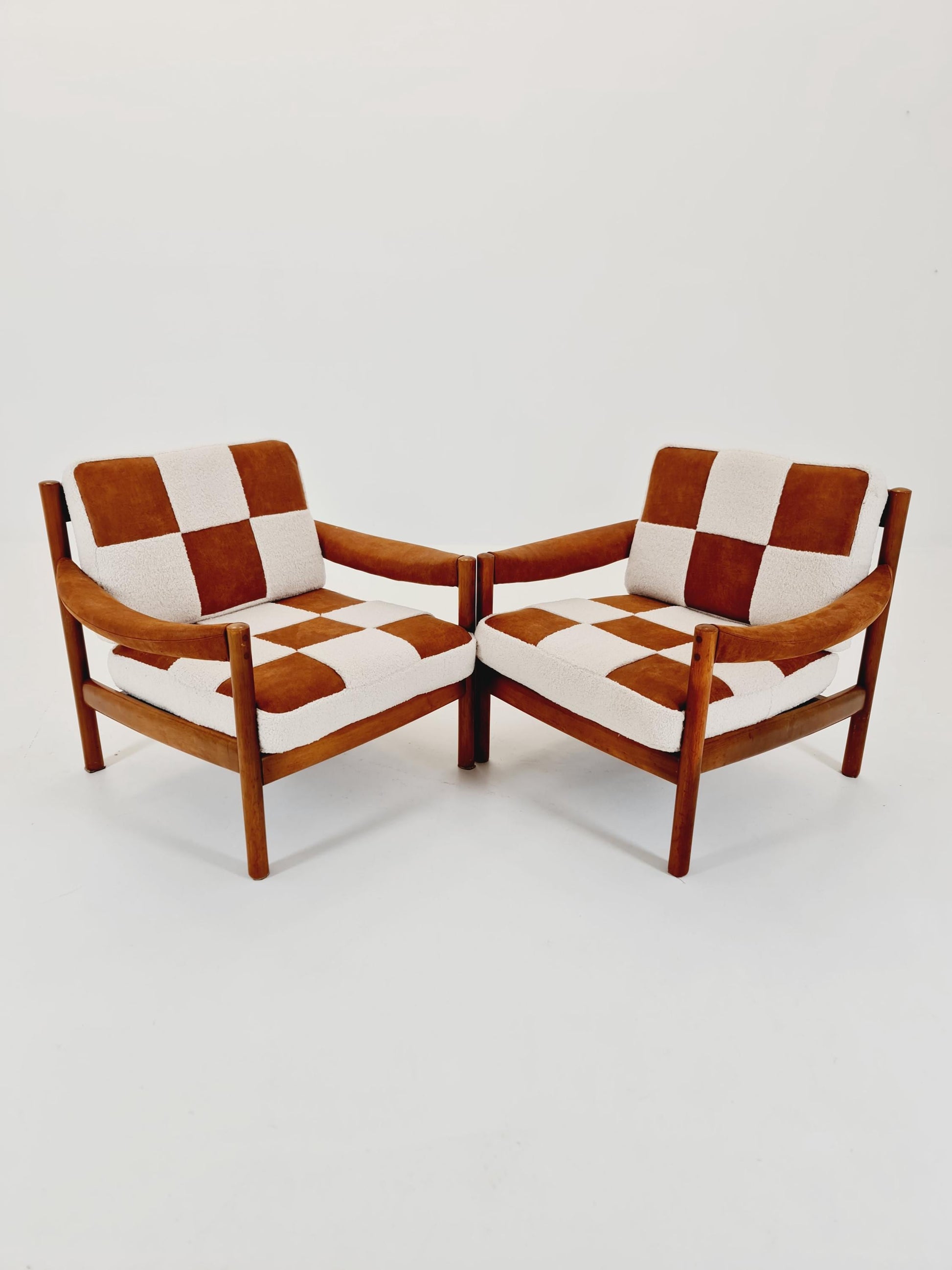 Rare Midcentury German Set of club lounge chair , 1950s