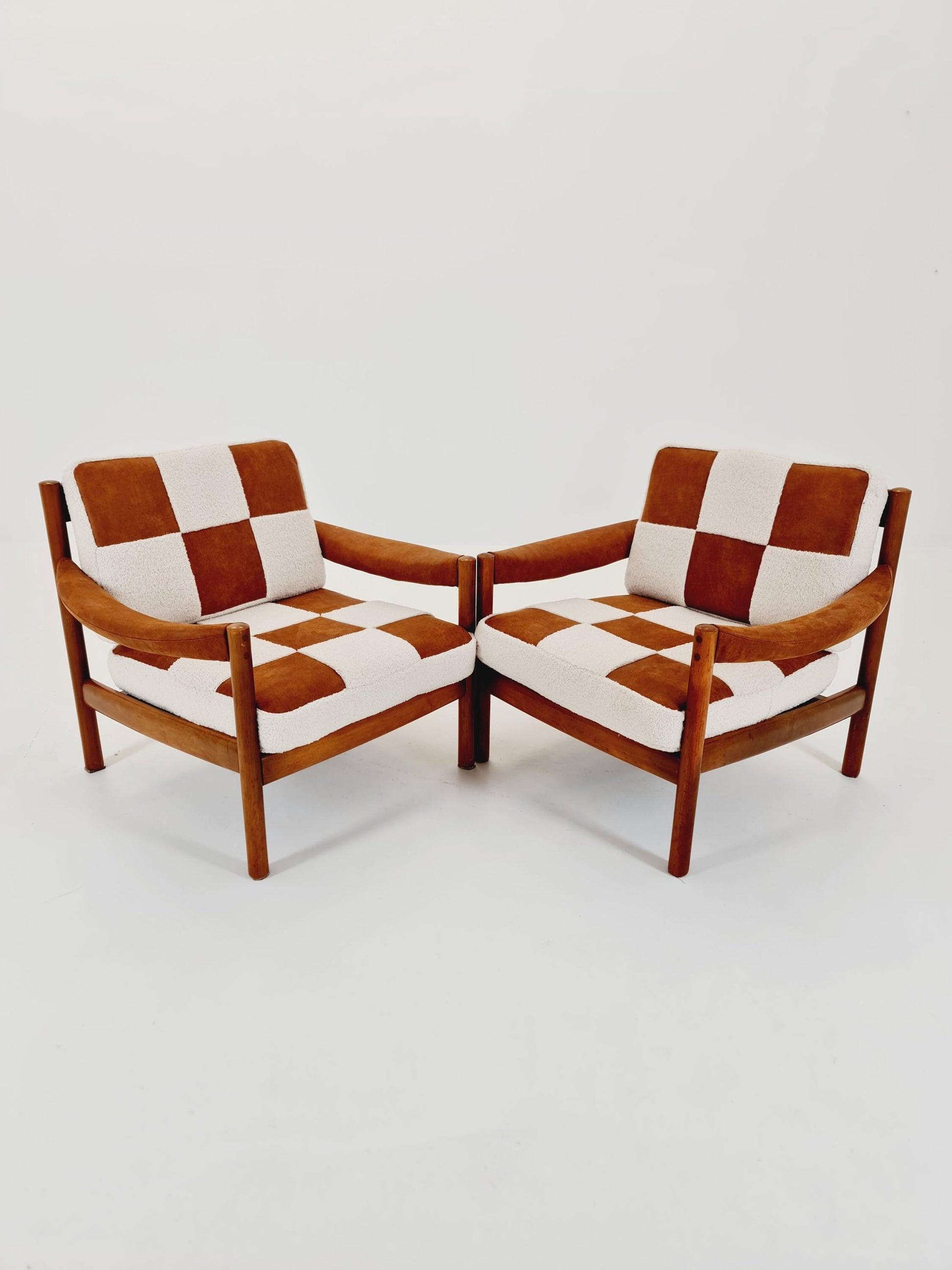 Rare Midcentury German Set of club lounge chair , 1950s