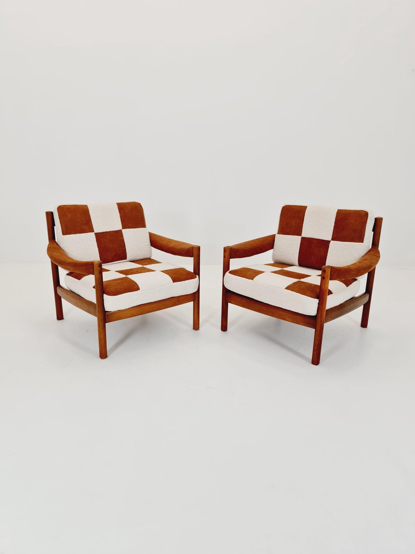 Rare Midcentury German Set of club lounge chair , 1950s