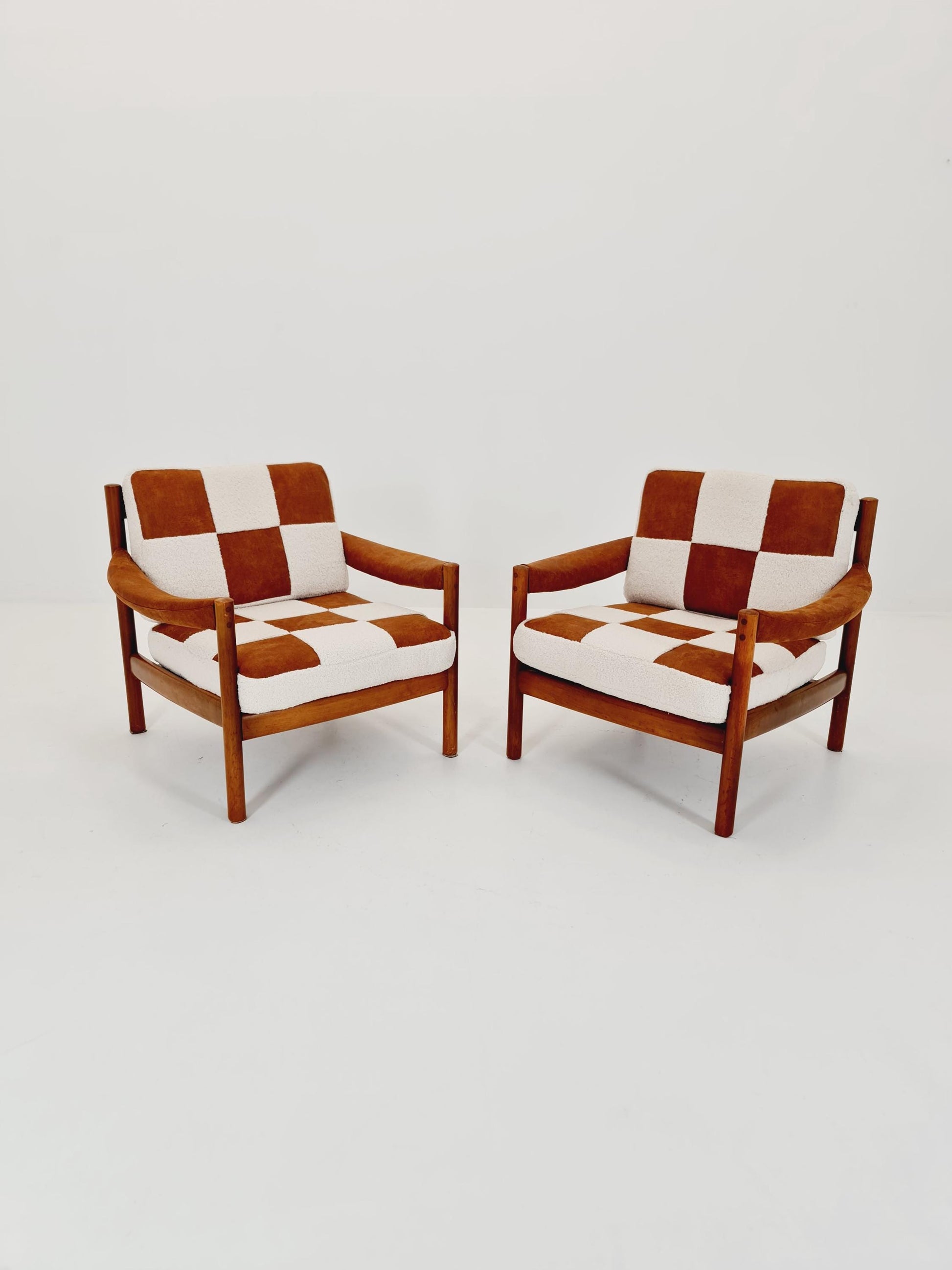 Rare Midcentury German Set of club lounge chair , 1950s