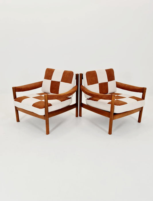 Rare Midcentury German Set of club lounge chair , 1950s