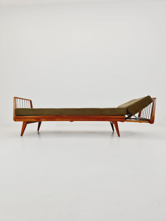 Midcentury Stella Sofa Ash wood Daybed by Walter Knoll , Germany, 1950s