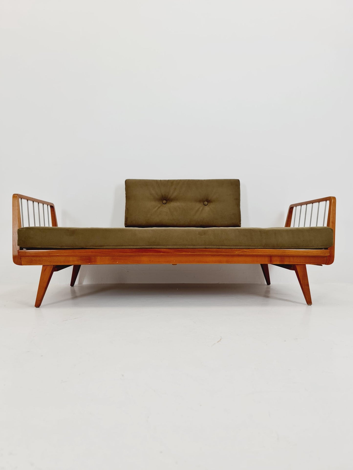 Midcentury Stella Sofa Ash wood Daybed by Walter Knoll , Germany, 1950s