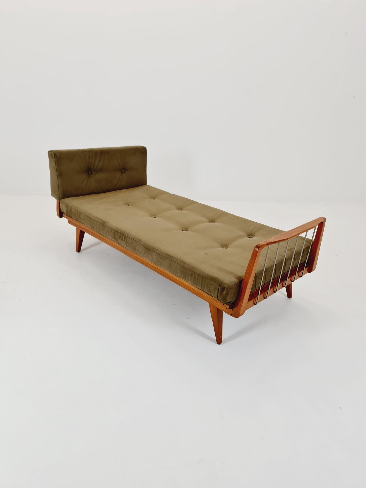 Midcentury Stella Sofa Ash wood Daybed by Walter Knoll , Germany, 1950s