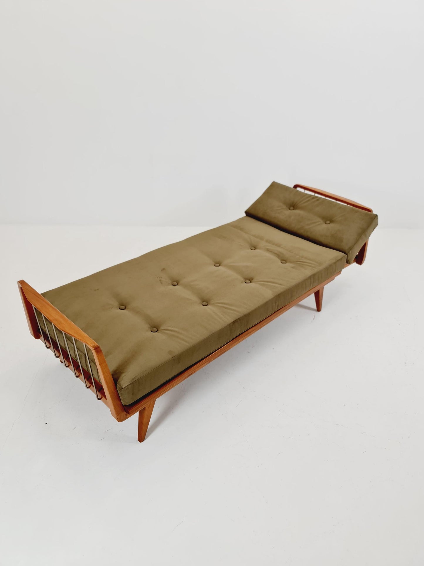 Midcentury Stella Sofa Ash wood Daybed by Walter Knoll , Germany, 1950s