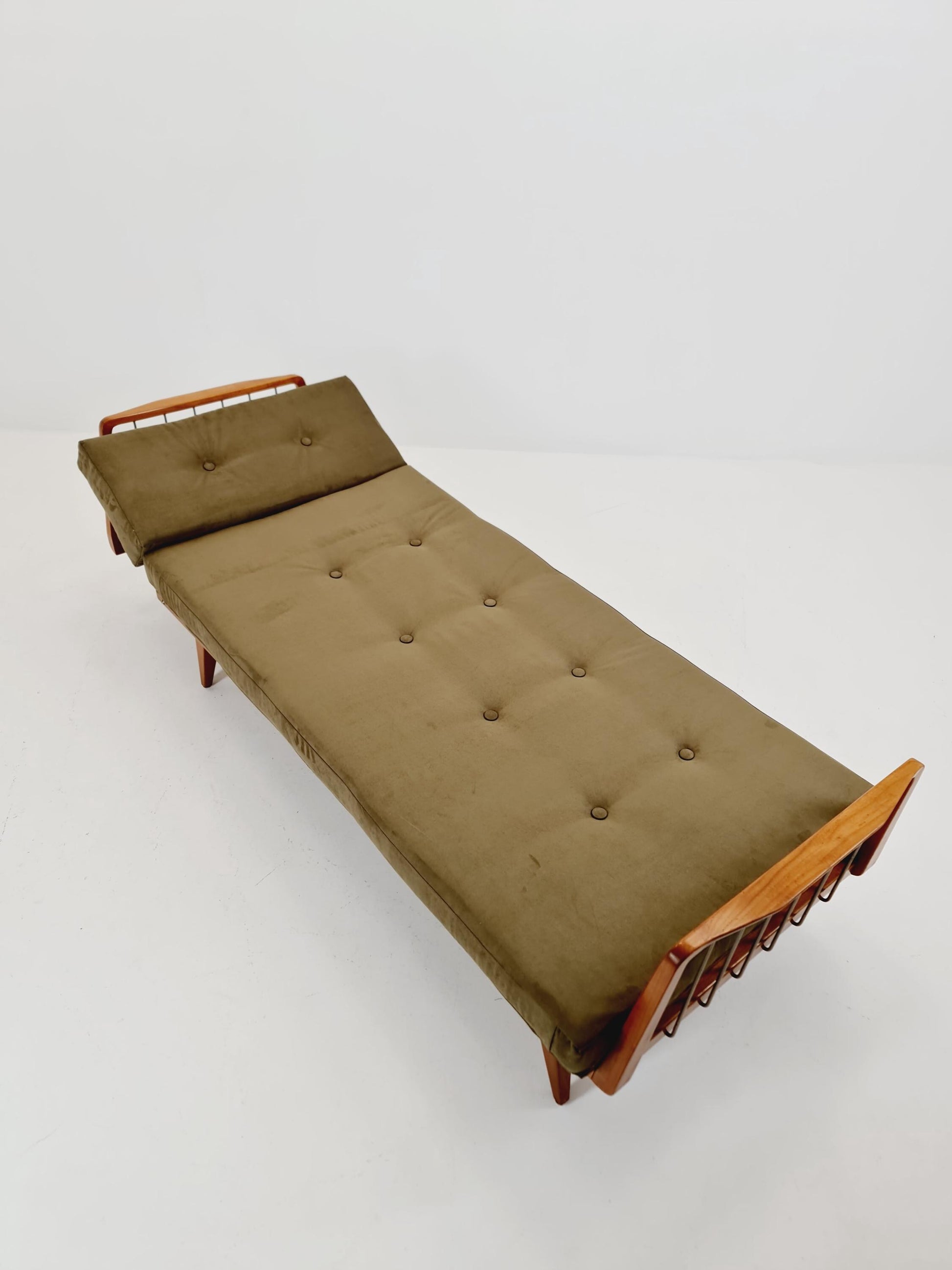 Midcentury Stella Sofa Ash wood Daybed by Walter Knoll , Germany, 1950s