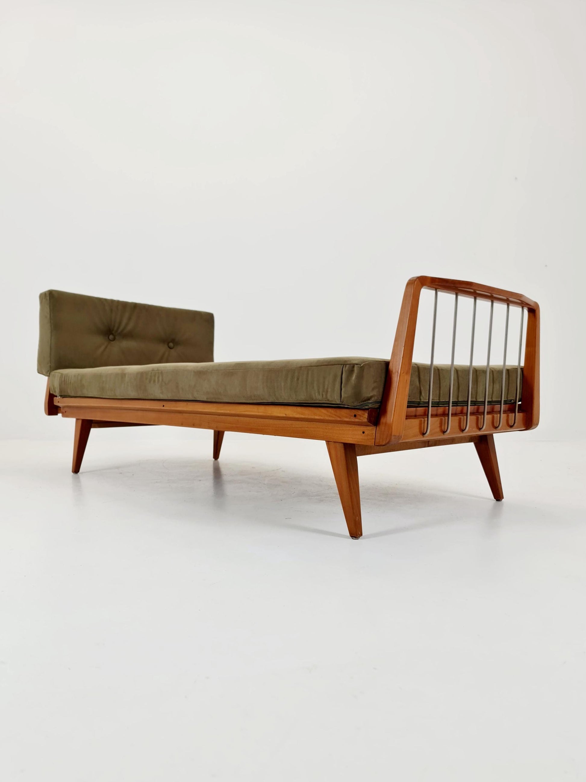 Midcentury Stella Sofa Ash wood Daybed by Walter Knoll , Germany, 1950s