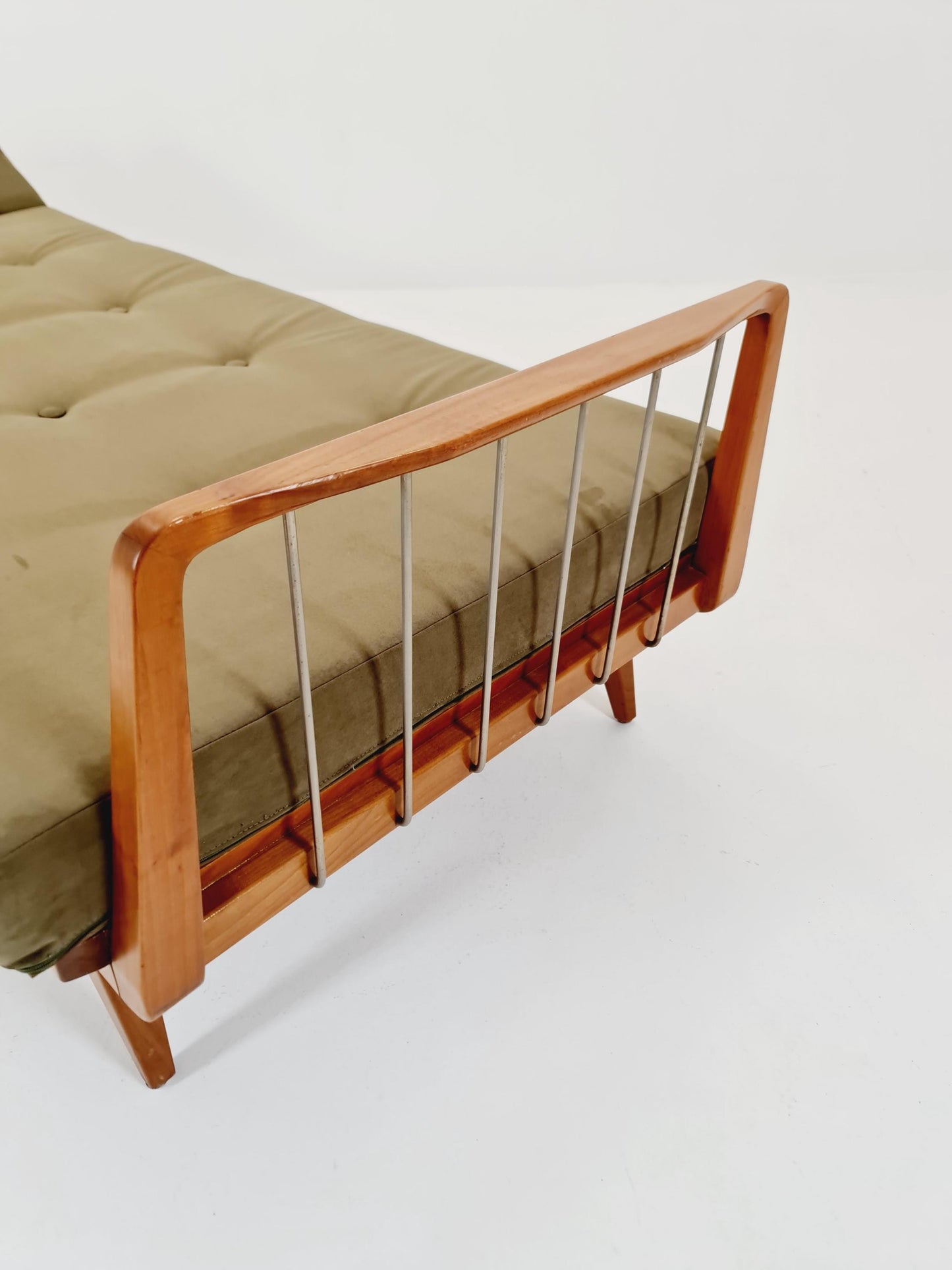 Midcentury Stella Sofa Ash wood Daybed by Walter Knoll , Germany, 1950s