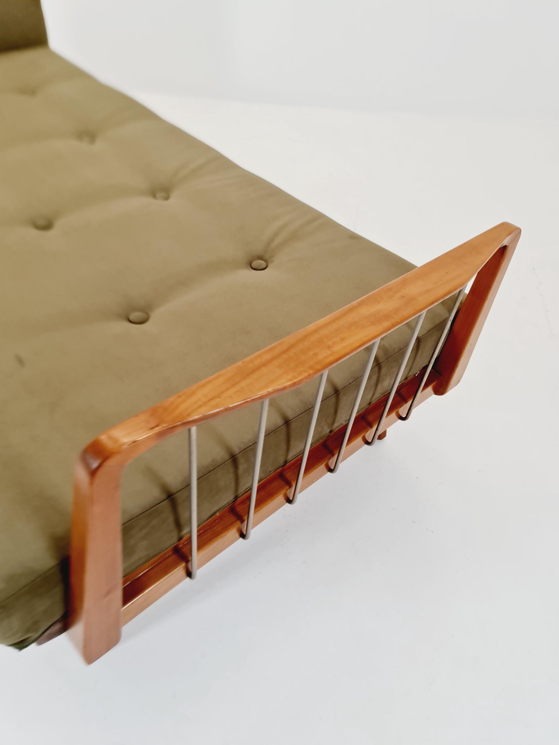 Midcentury Stella Sofa Ash wood Daybed by Walter Knoll , Germany, 1950s