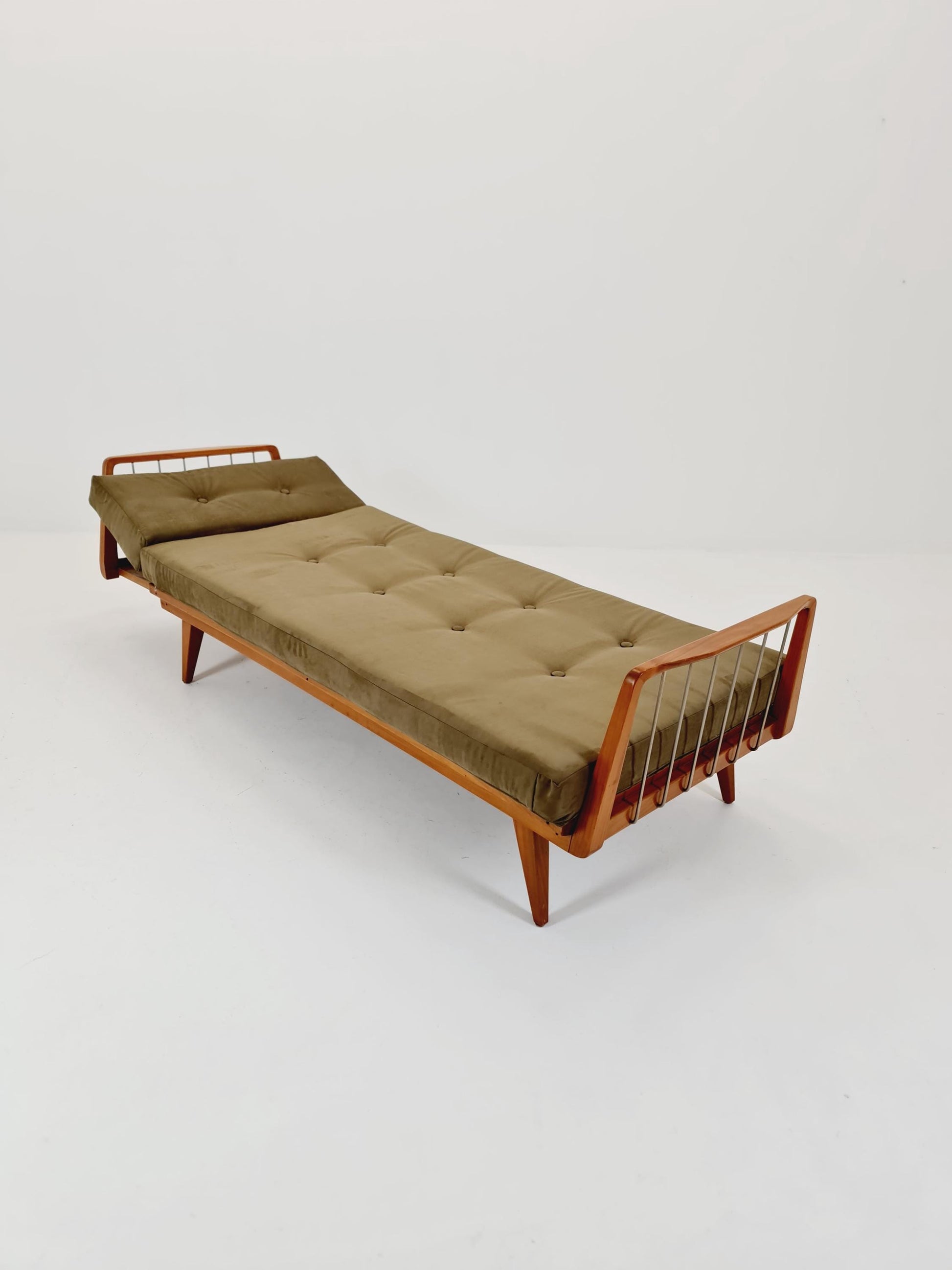 Midcentury Stella Sofa Ash wood Daybed by Walter Knoll , Germany, 1950s