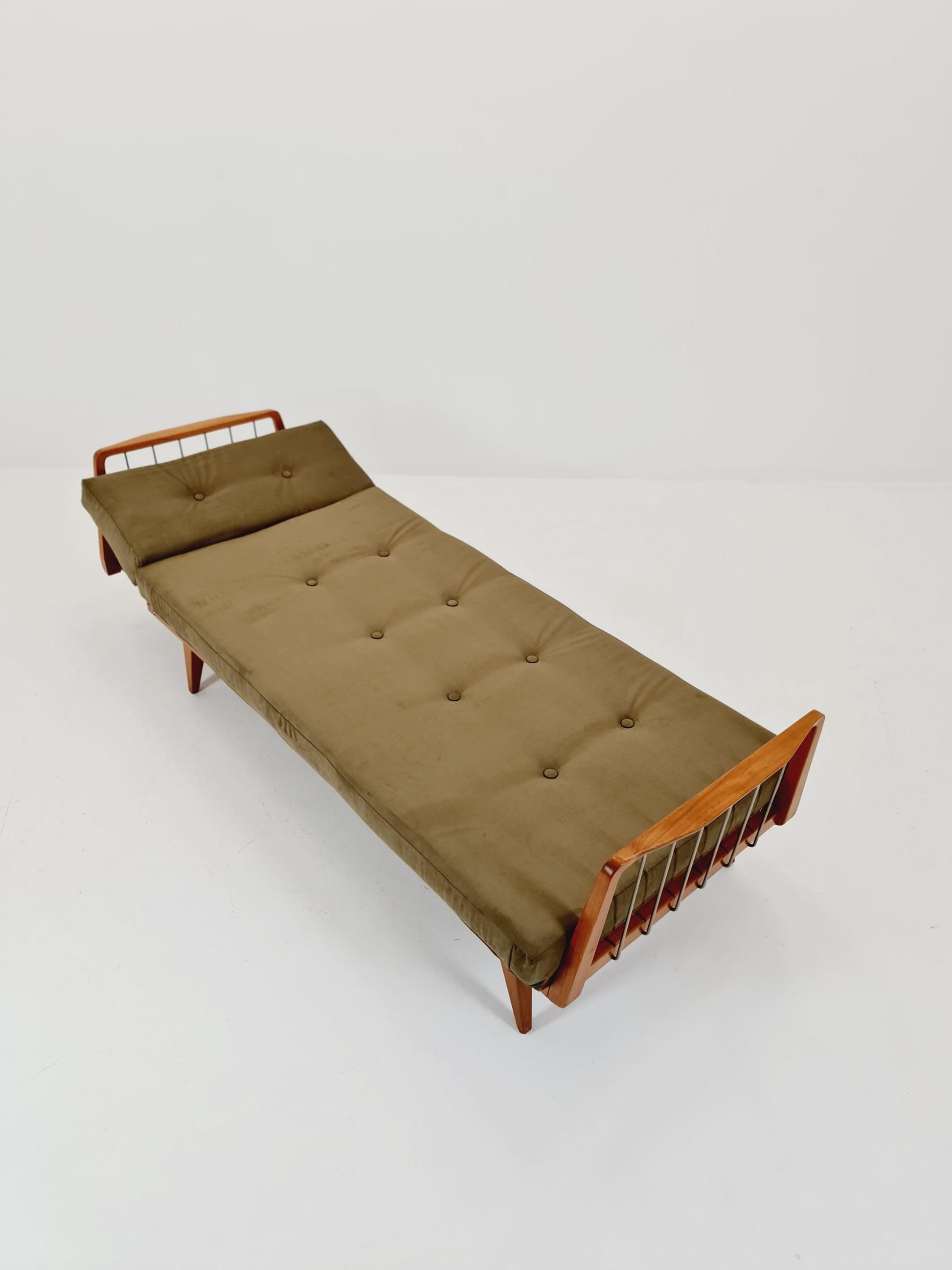 Midcentury Stella Sofa Ash wood Daybed by Walter Knoll , Germany, 1950s