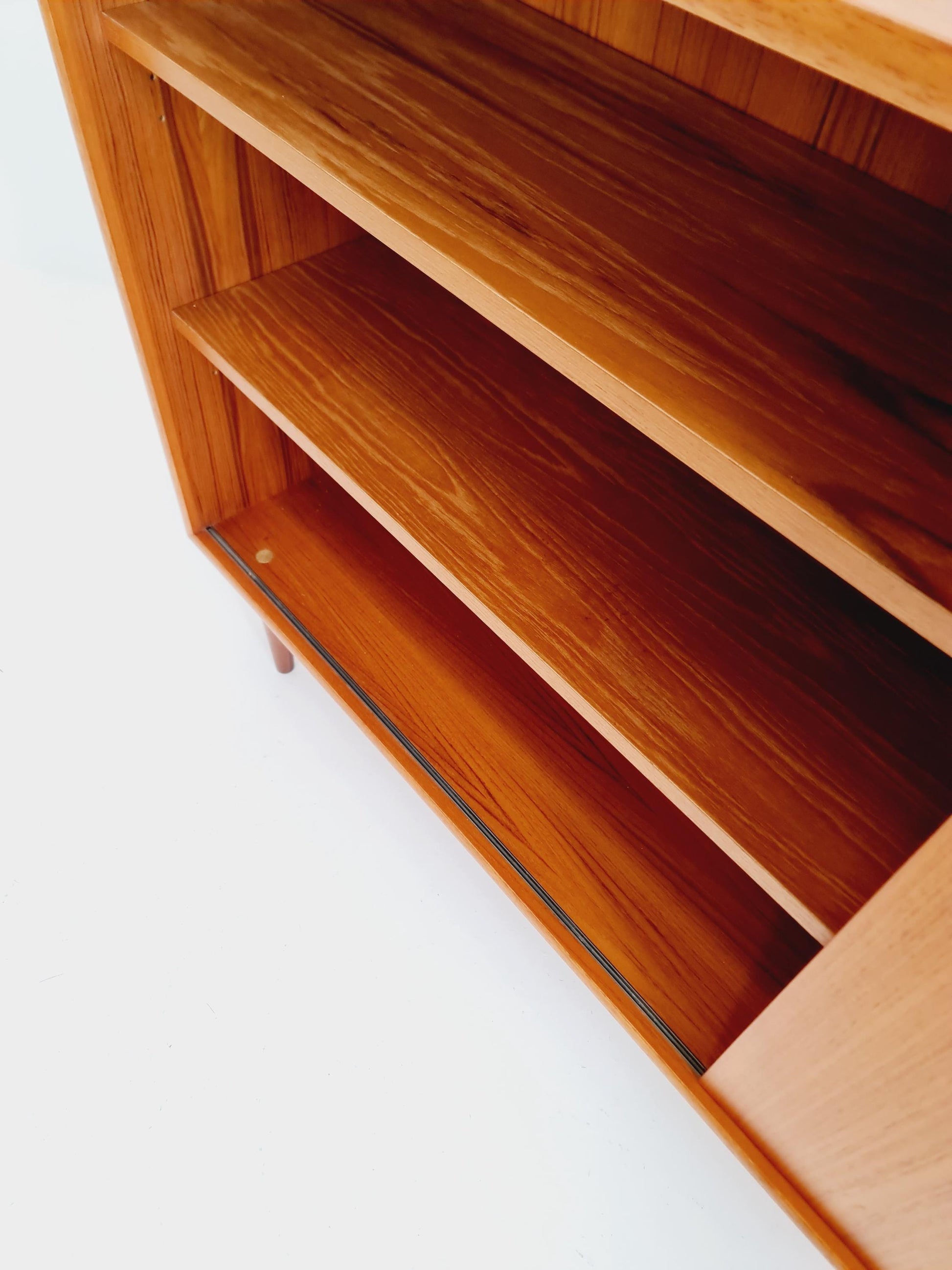 Midcentury vintage Highboard teak German cabinet book case By WK Möbel ,1960s