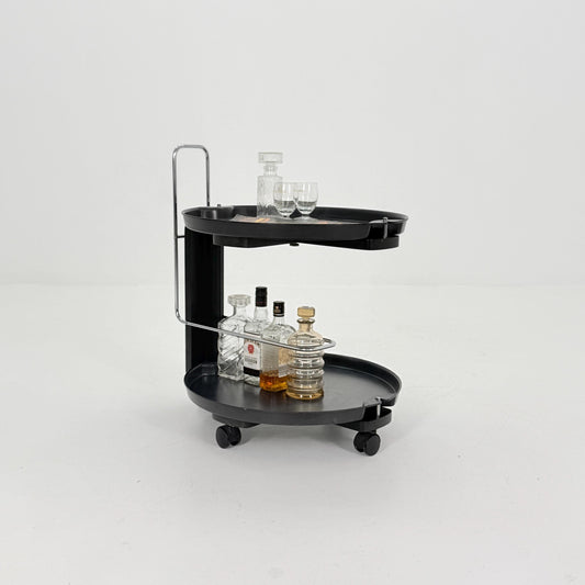 Mid century Rosenthal Service Trolley by Waldemar Rothe – 1980s German Bar Cart with Removable Trays