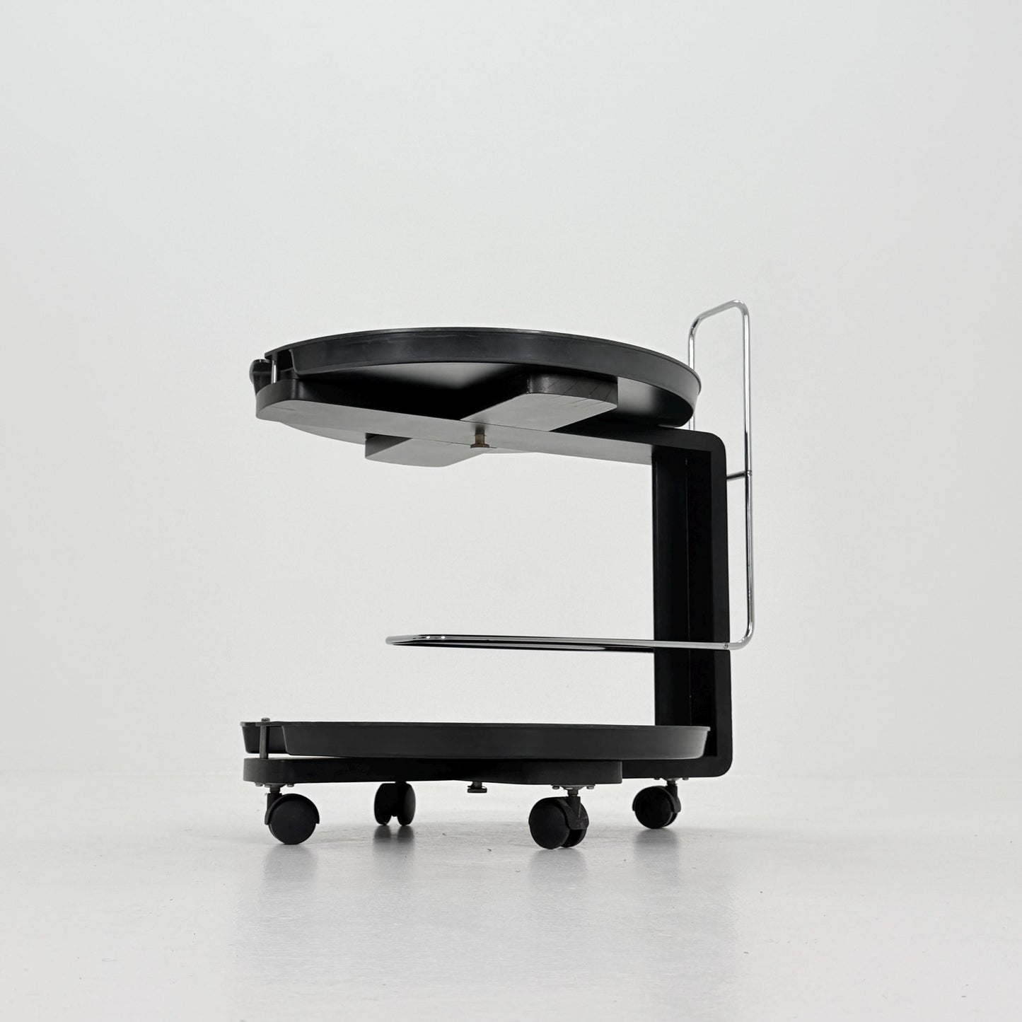 Mid century Rosenthal Service Trolley by Waldemar Rothe – 1980s German Bar Cart with Removable Trays